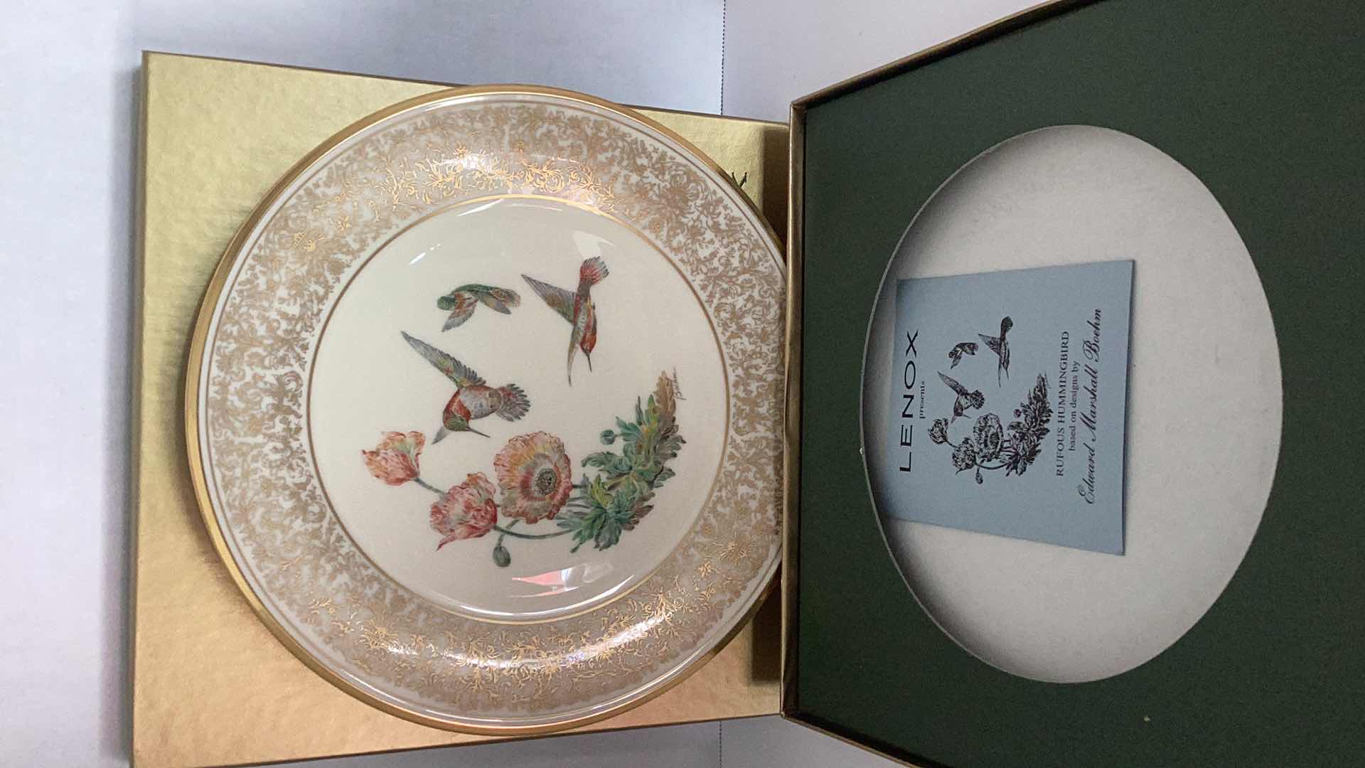 Photo 1 of LENOX “ROFOUS HUMMINGBIRD” 1974 COLLECTIBLE PLATE