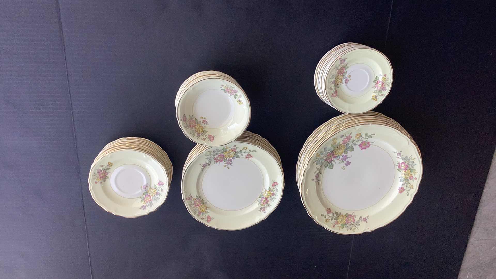 Photo 1 of EDWIN M. KNOWLES SEMI VITREOUS 43 PICE SET OF DISHES