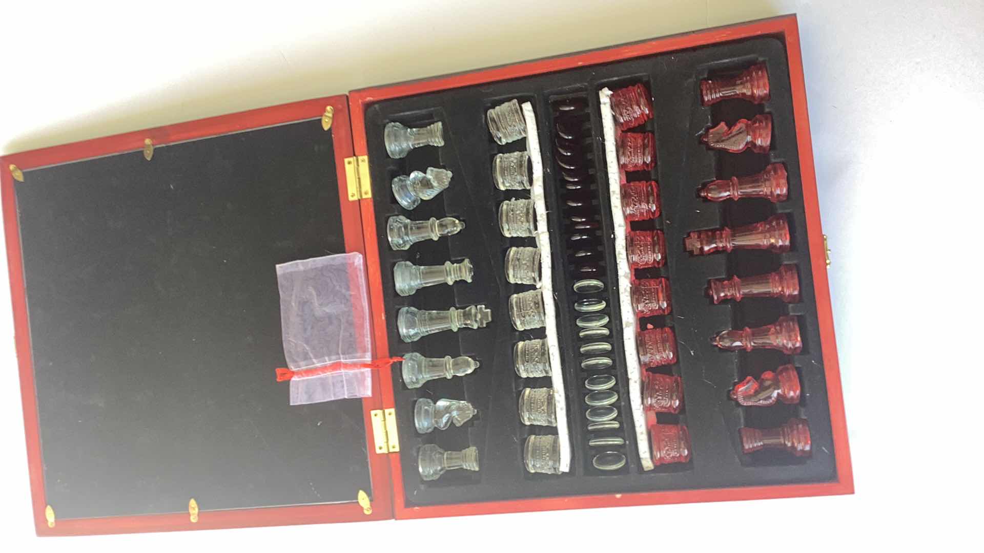 Photo 1 of GLASS BACKGAMMON AND CHESS SET