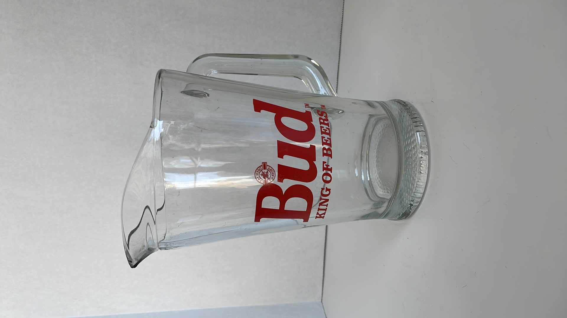 Photo 1 of BUDWEISER KING OF BEERS PITCHER, 9” TALL