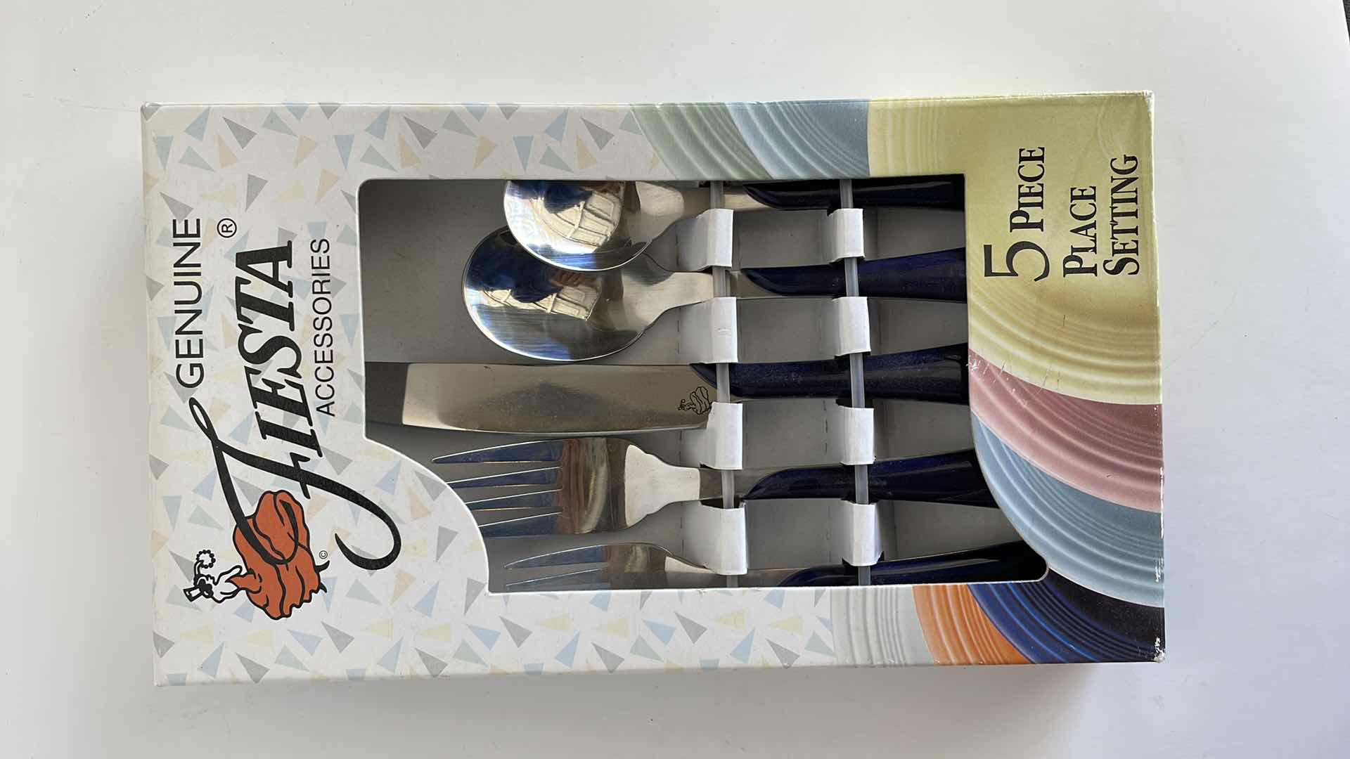 Photo 1 of GENUINE FIESTA 5 PIECE PLACE SETTING SILVERWARE SET