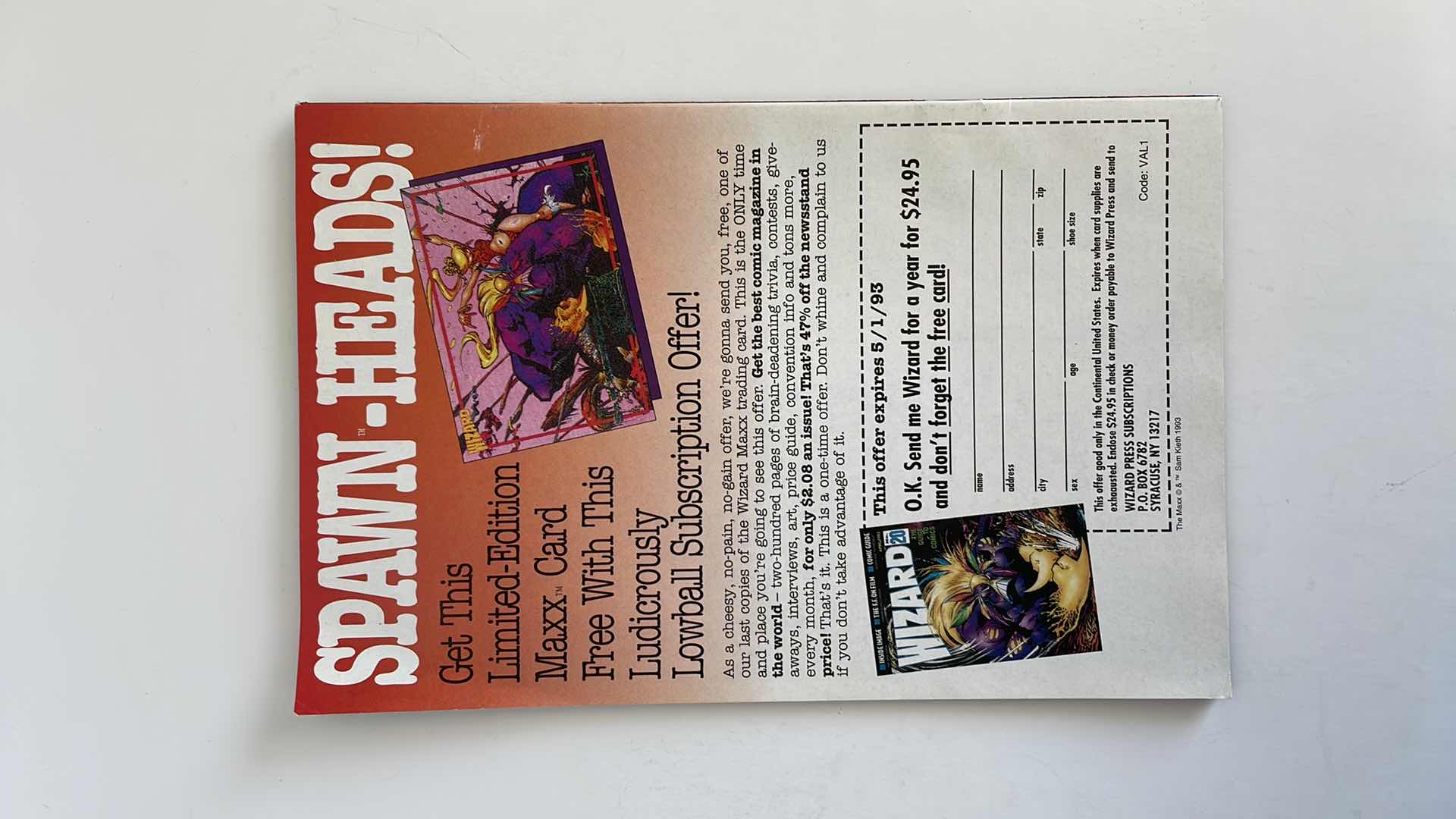 Photo 2 of IMAGE SPAWN COMIC 1993