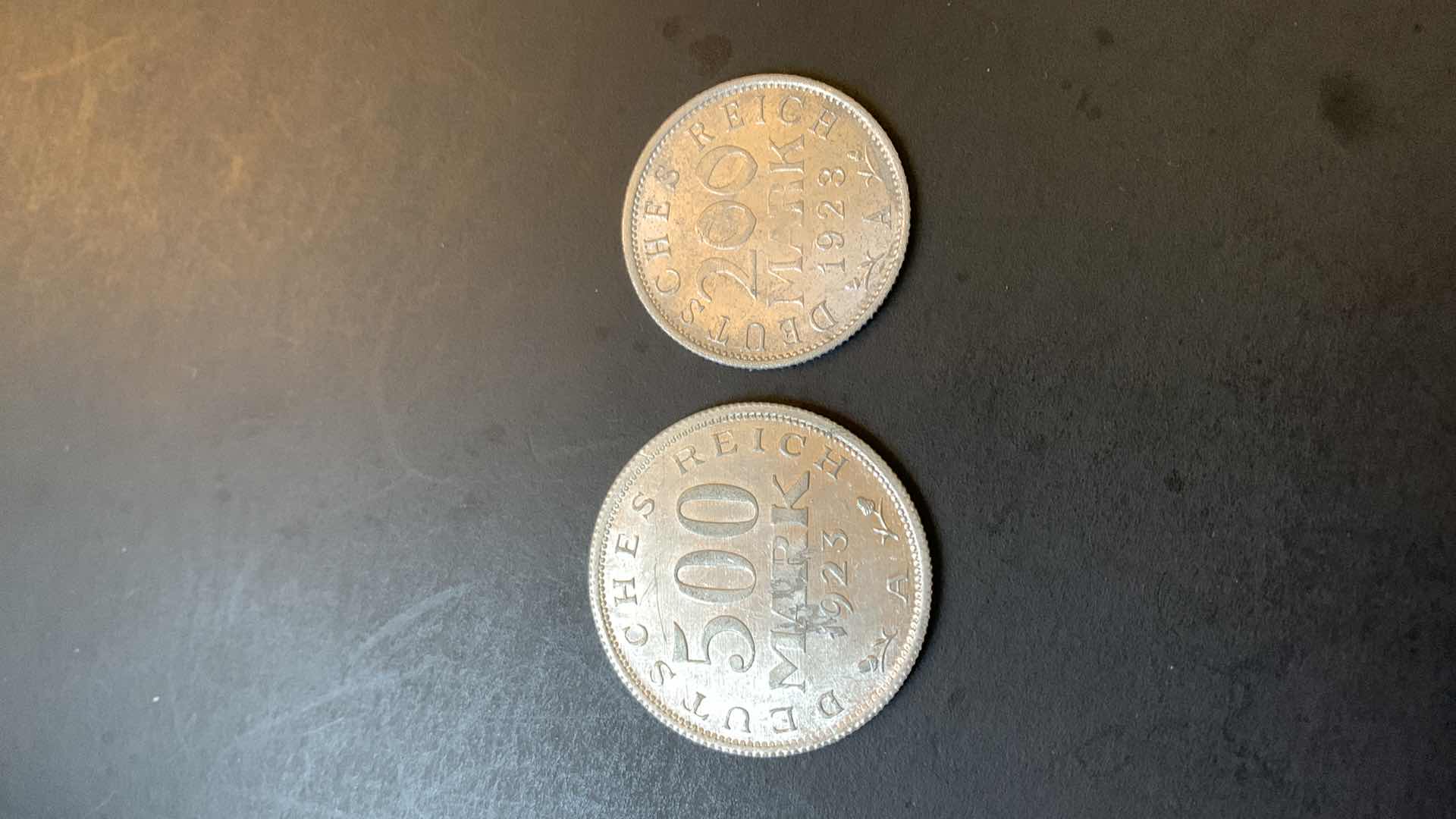 Photo 1 of 1923 GERMANY 500 MARK & 200 MARK