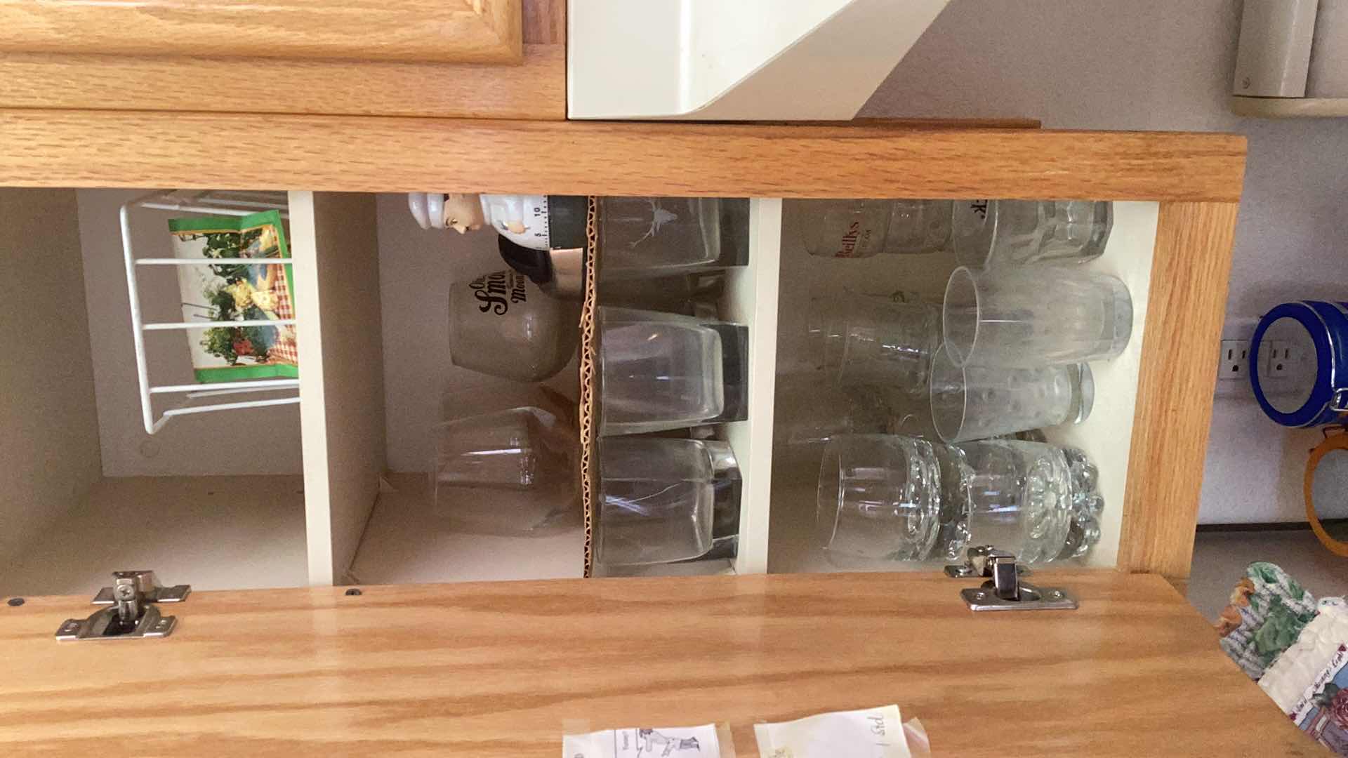 Photo 1 of 2 CABINET SHELVES OF GLASSWARE