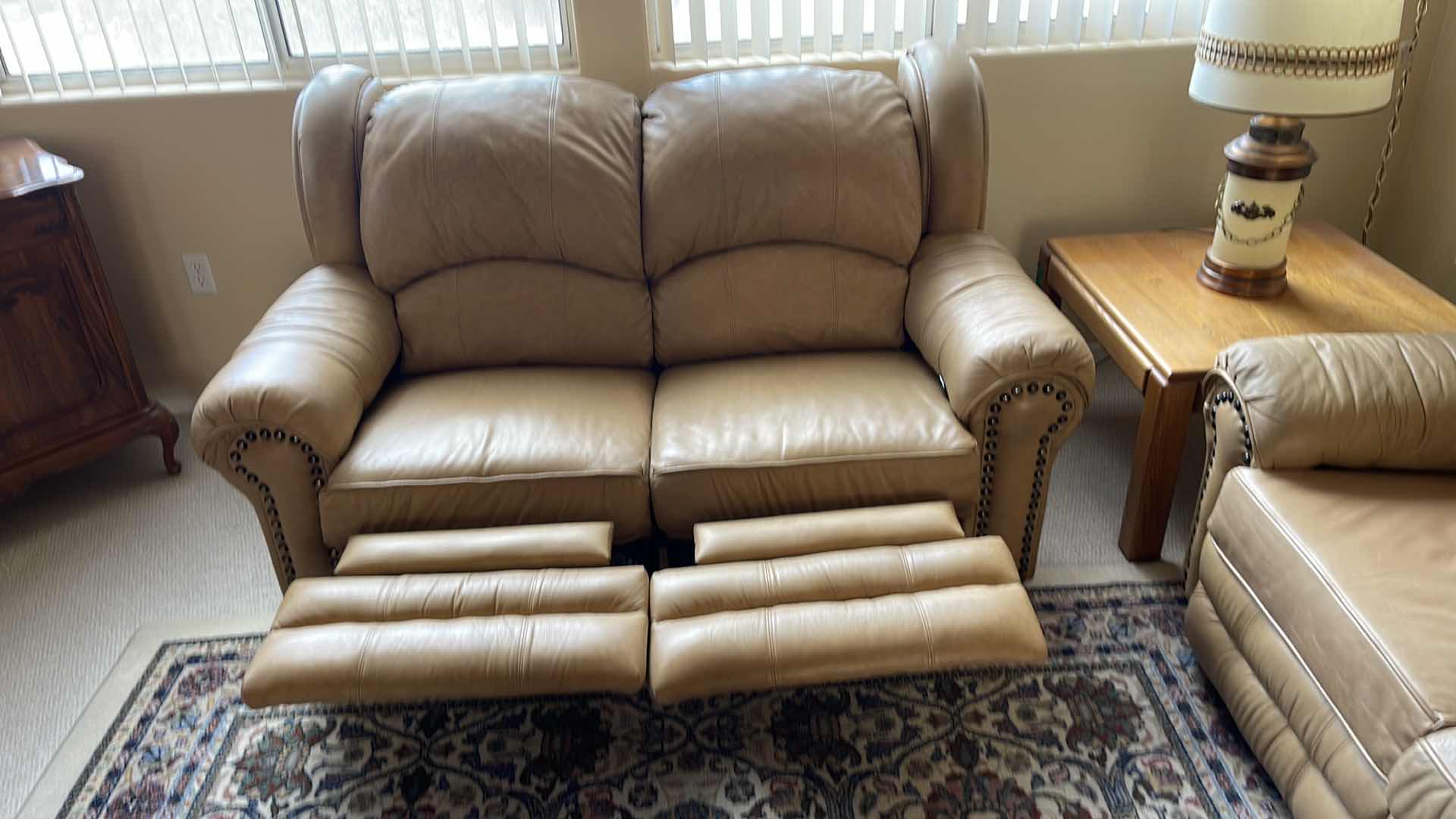 Photo 4 of DOUGLAS 64”LEATHER LOVE SEAT (MATCHING SOFA SOLD SEPARATELY)