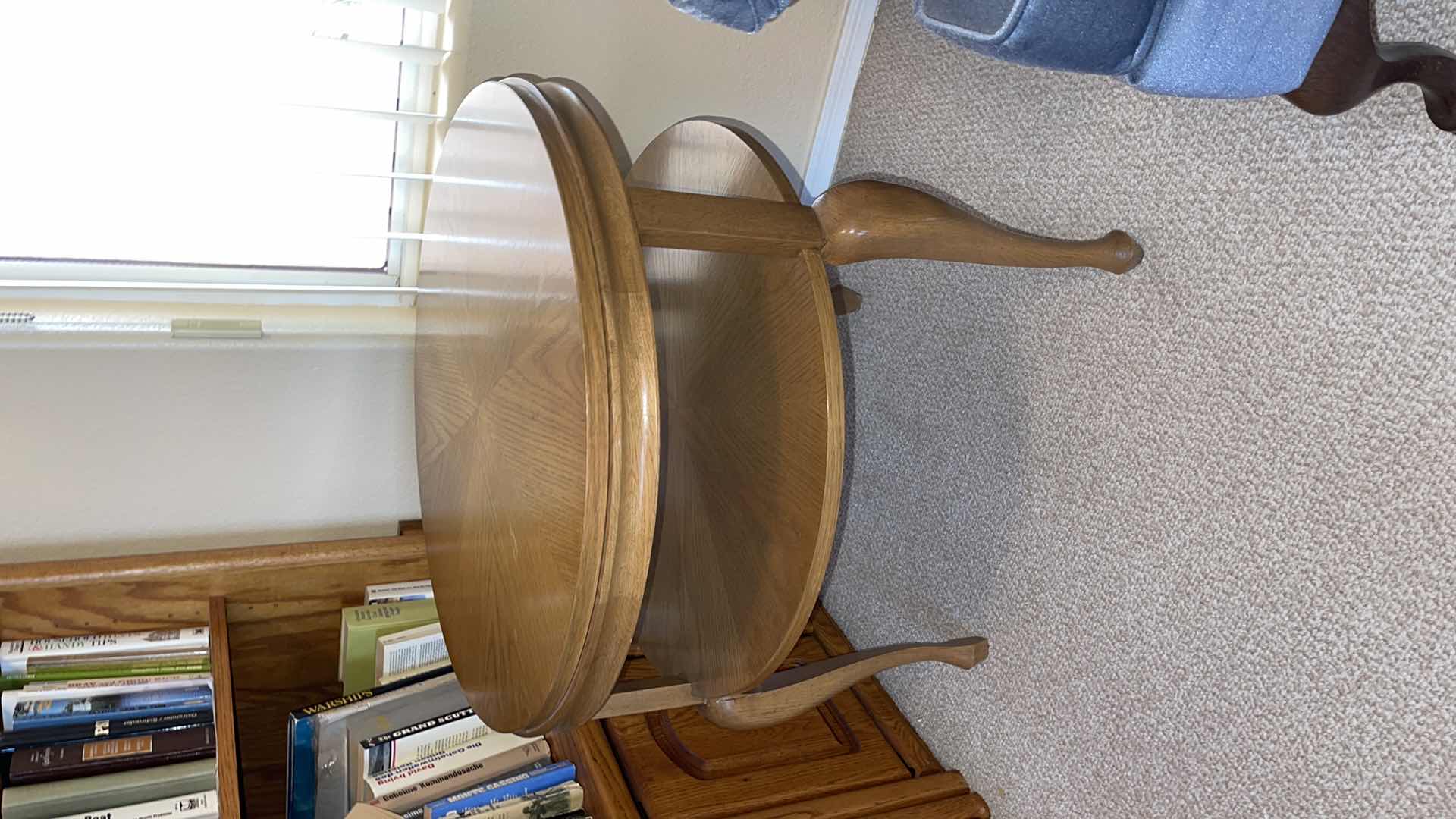 Photo 2 of VINTAGE WOOD 24” ROUND SIDE TABLE H24”