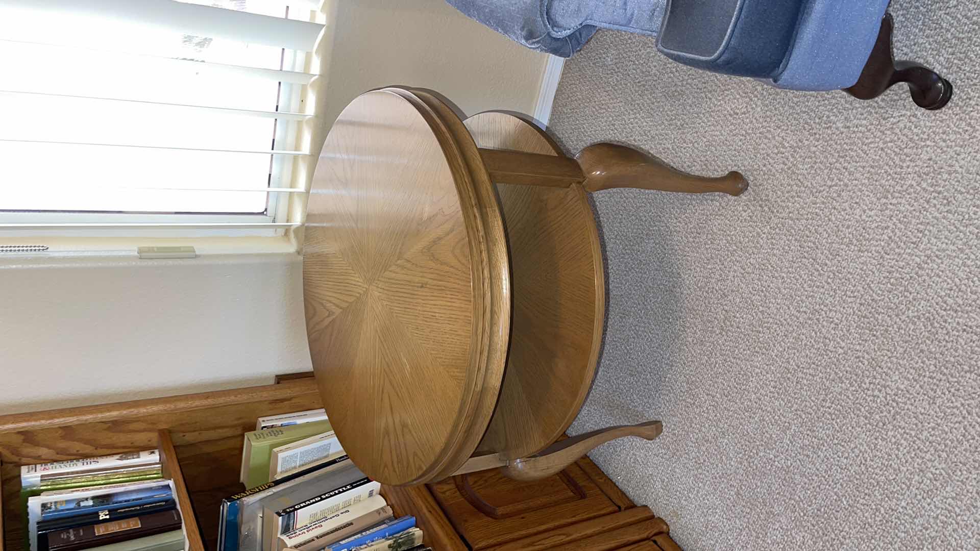 Photo 1 of VINTAGE WOOD 24” ROUND SIDE TABLE H24”