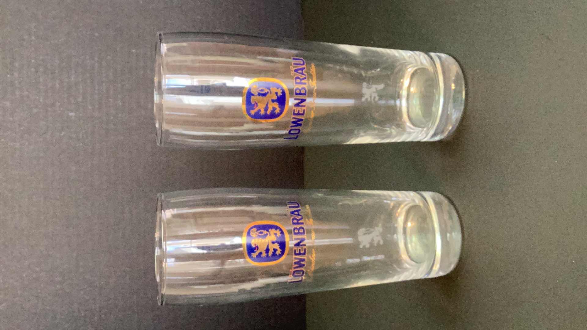 Photo 1 of LOWENBRAU BEER GLASS SET OF 2