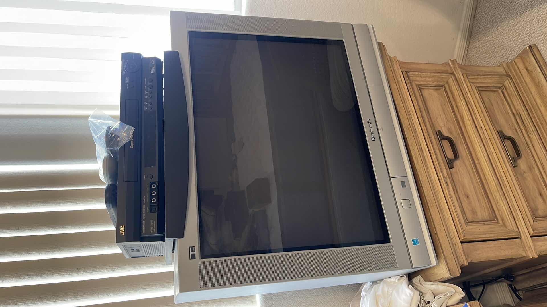 Photo 1 of PANASONIC 27” TV W JVC DVD PLAYER & REMOTES