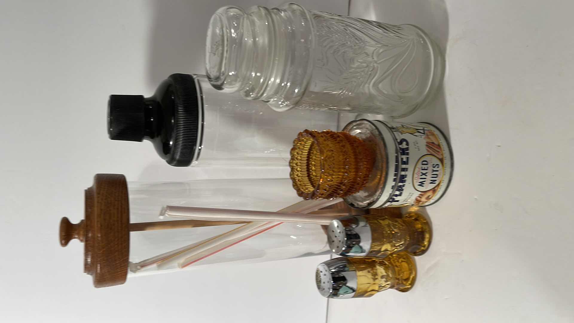 Photo 1 of VINTAGE PLANTER PEANUTS CANISTER & BARWARE