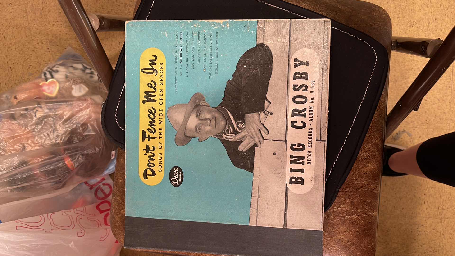 Photo 1 of BING CROSBY “DONT FENCE ME IN “ SET OF 478RPM  RECORDS DECCA ALBUM 1946