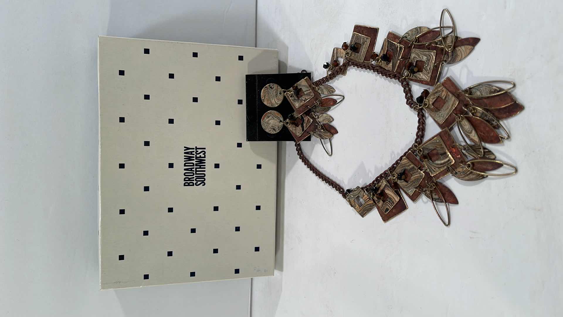 Photo 2 of VINTAGE BROADWAY SOUTHWEST EARRINGS & NECKLACE SET