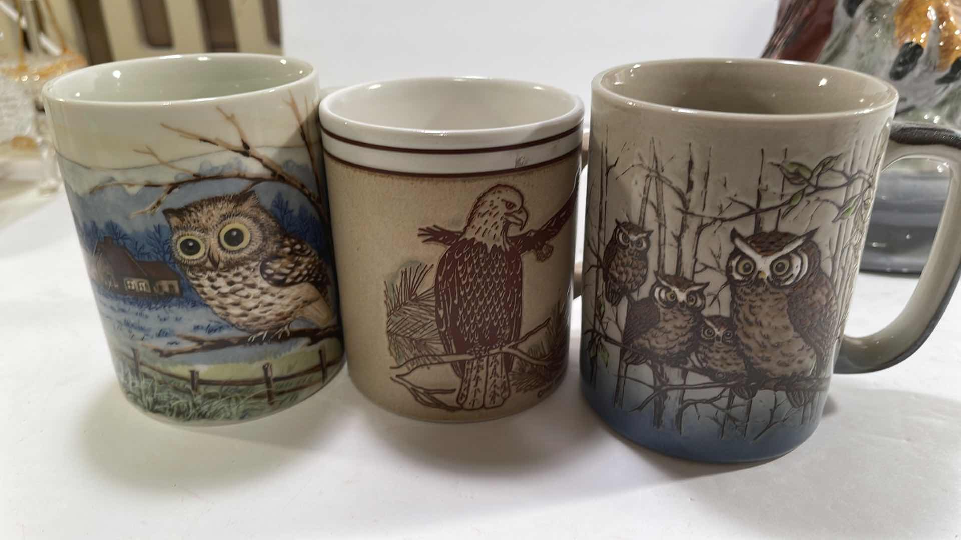 Photo 4 of VINTAGE OWL FIGURINE AND MUGS