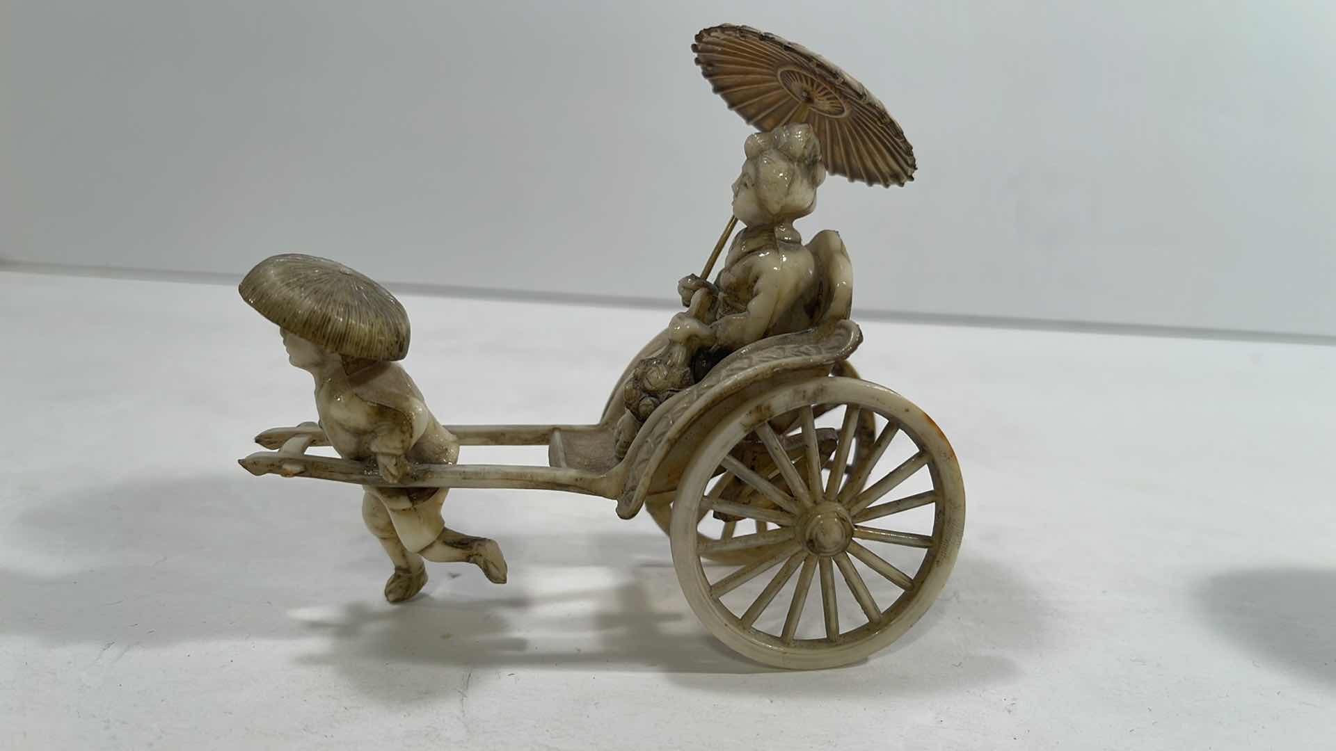 Photo 2 of Vintage Japanese Man Pulling Geisha in Rickshaw Detailed Celluloid Figurine  and other Asian inspired items