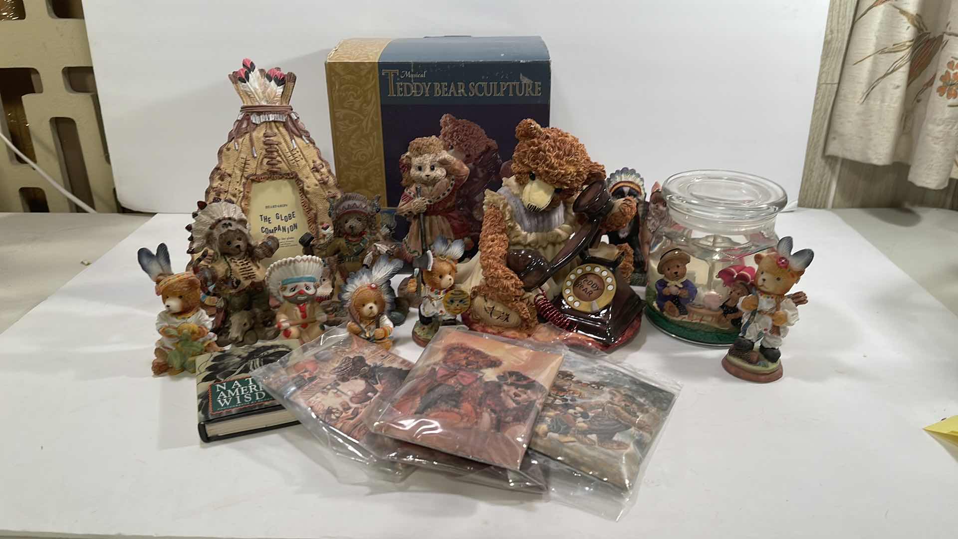 Photo 1 of TEDDY BEAR COLLECTION INCLUDES MUSICAL TEDDY BEAR SCULPTURE