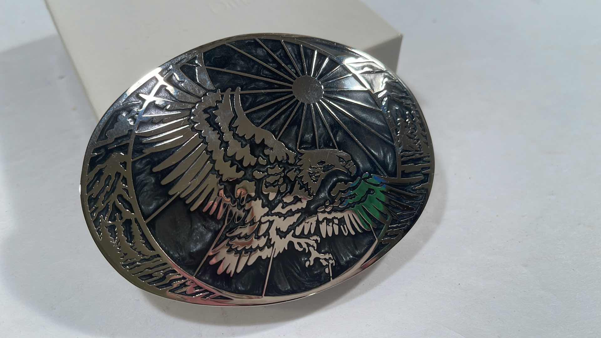 Photo 2 of ADM VINTAGE HAND MADE ENGRAVED EAGLE BELT
BUCKLE