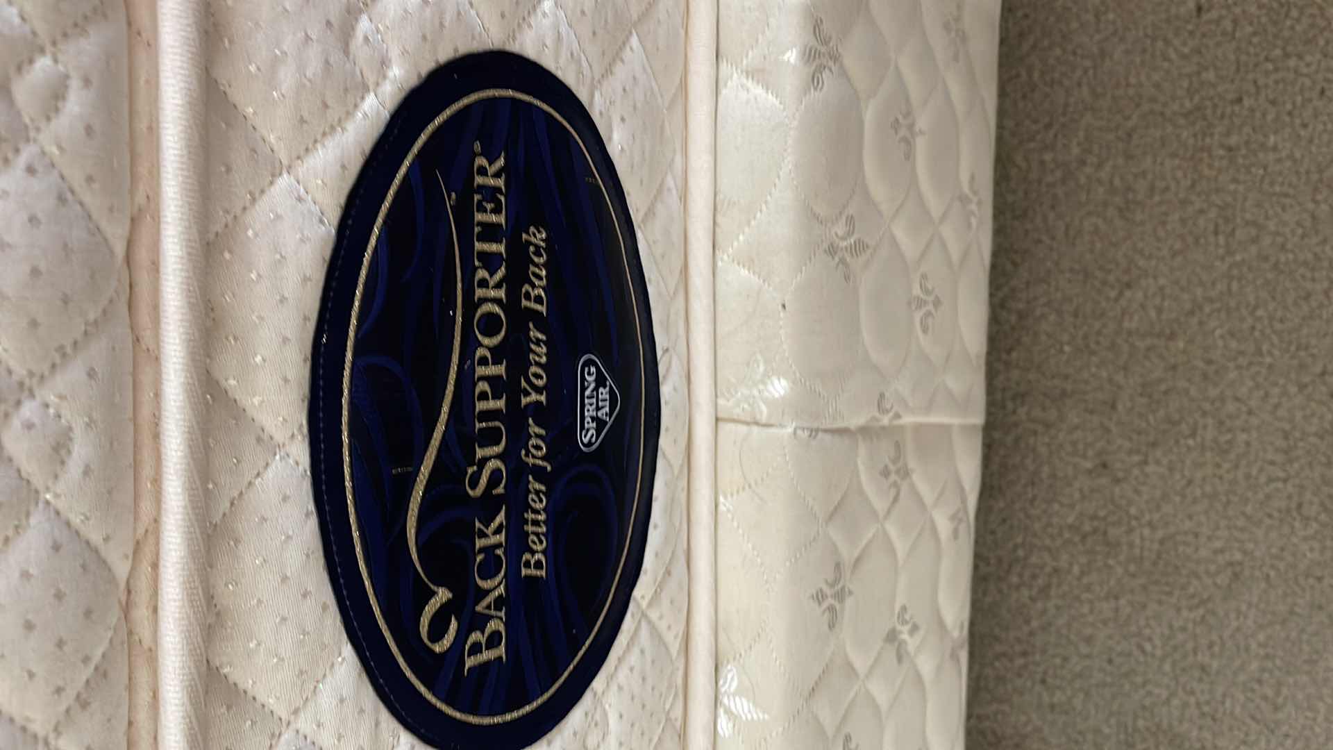 Photo 3 of SPRING AIR FASCINATION BACK SUPPORTER QUEEN MATTRESS & BOX SPRING
EXCELLENT CONDITION- HAS ALWAYS BEEN PROTECTED