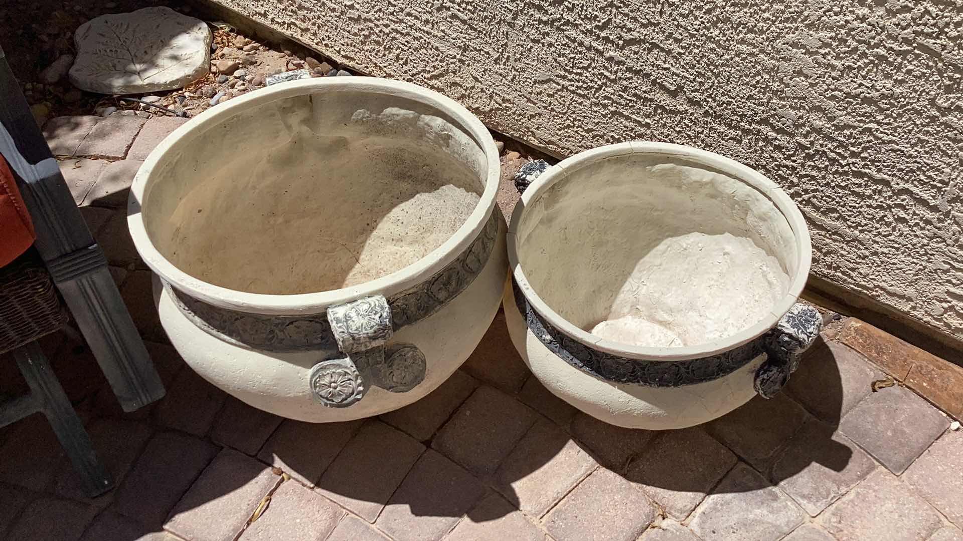 Photo 5 of FIBERGLASS PLANTERS - SET OF 2 - LARGEST IS 18 “ ACROSS OPENING