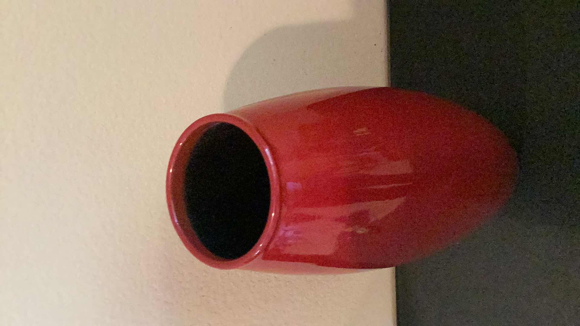 Photo 2 of LARGE RED PIER 1 VASE 20”H