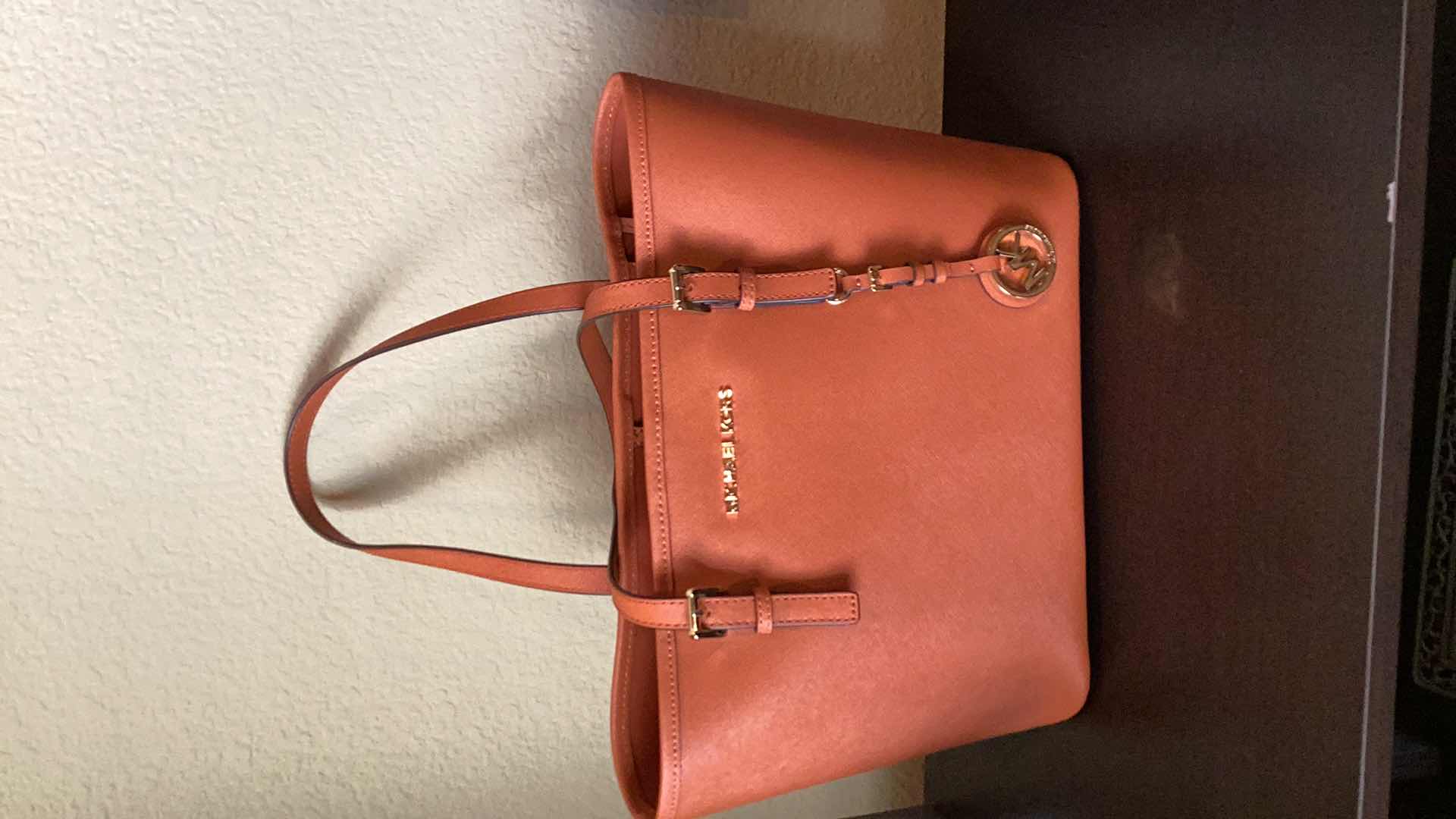 Photo 1 of MICHAEL KORS ORANGE SMALL ORANGE TRAVEL TOTE NWT