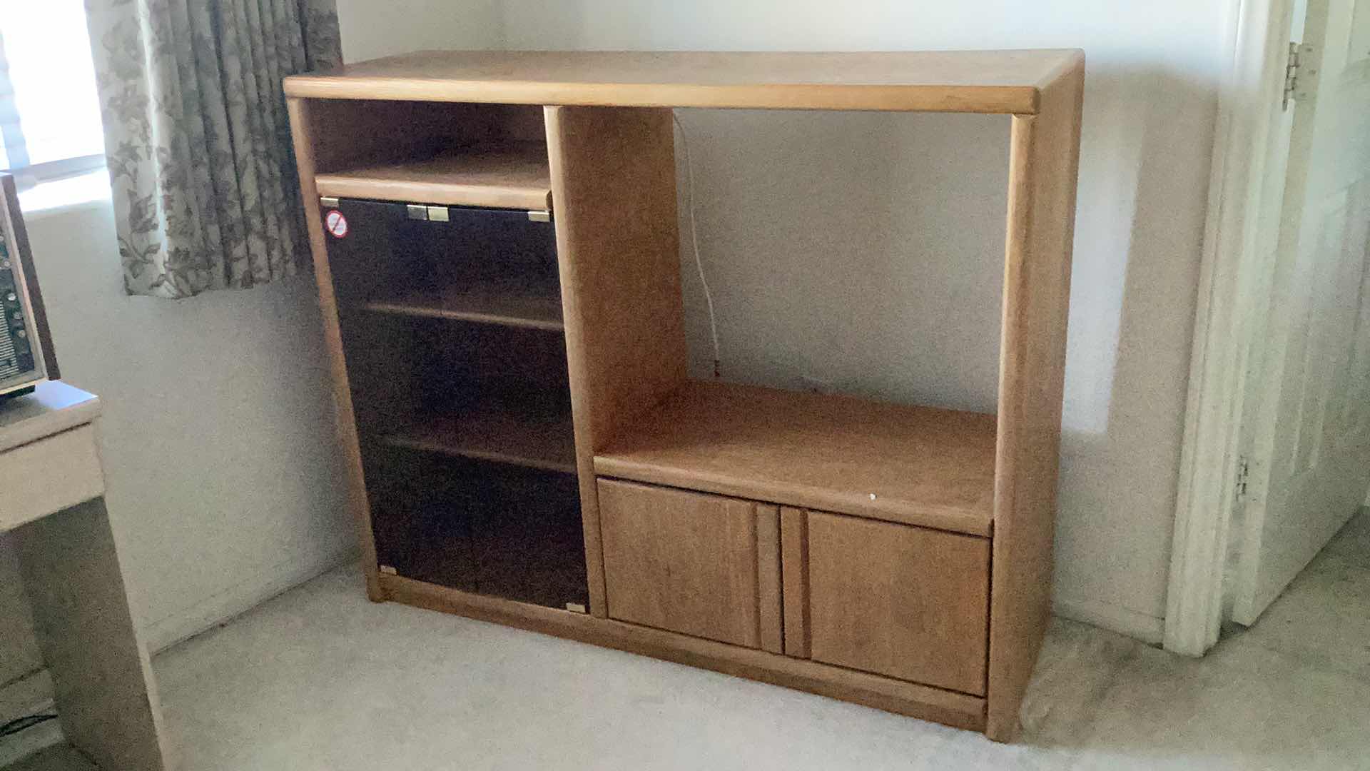 Photo 2 of SOLID WOOD ENTERTAINMENT CENTER 53x16x43