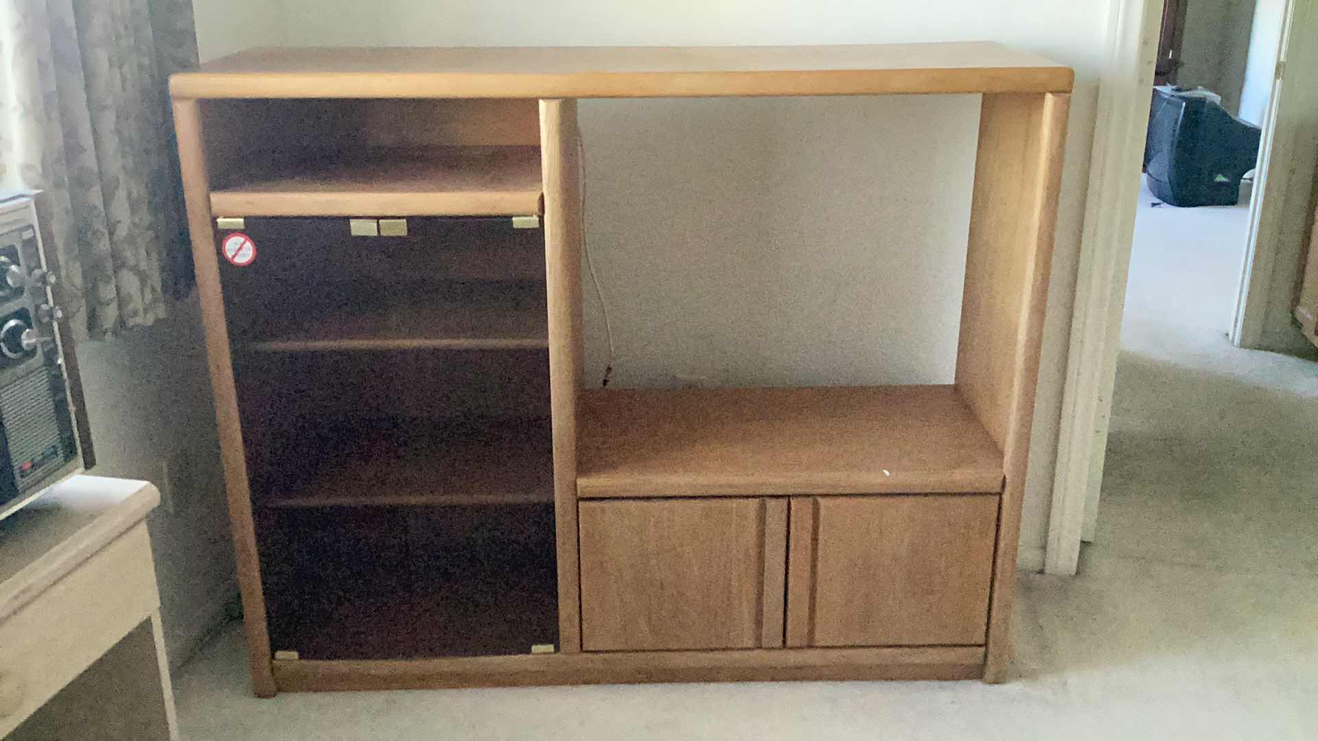 Photo 1 of SOLID WOOD ENTERTAINMENT CENTER 53x16x43