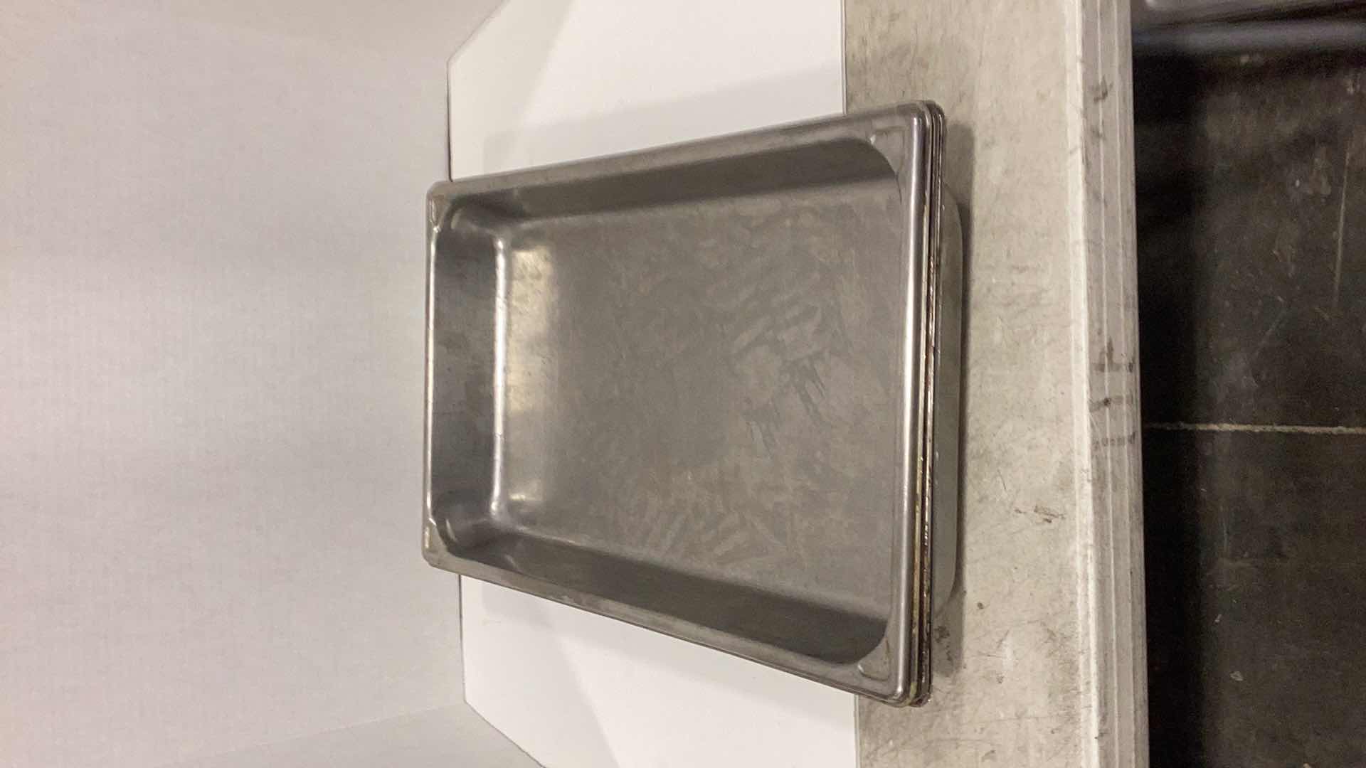 Photo 1 of FOUR STEEL COOKING TRAYS 13" X 21" H 3”