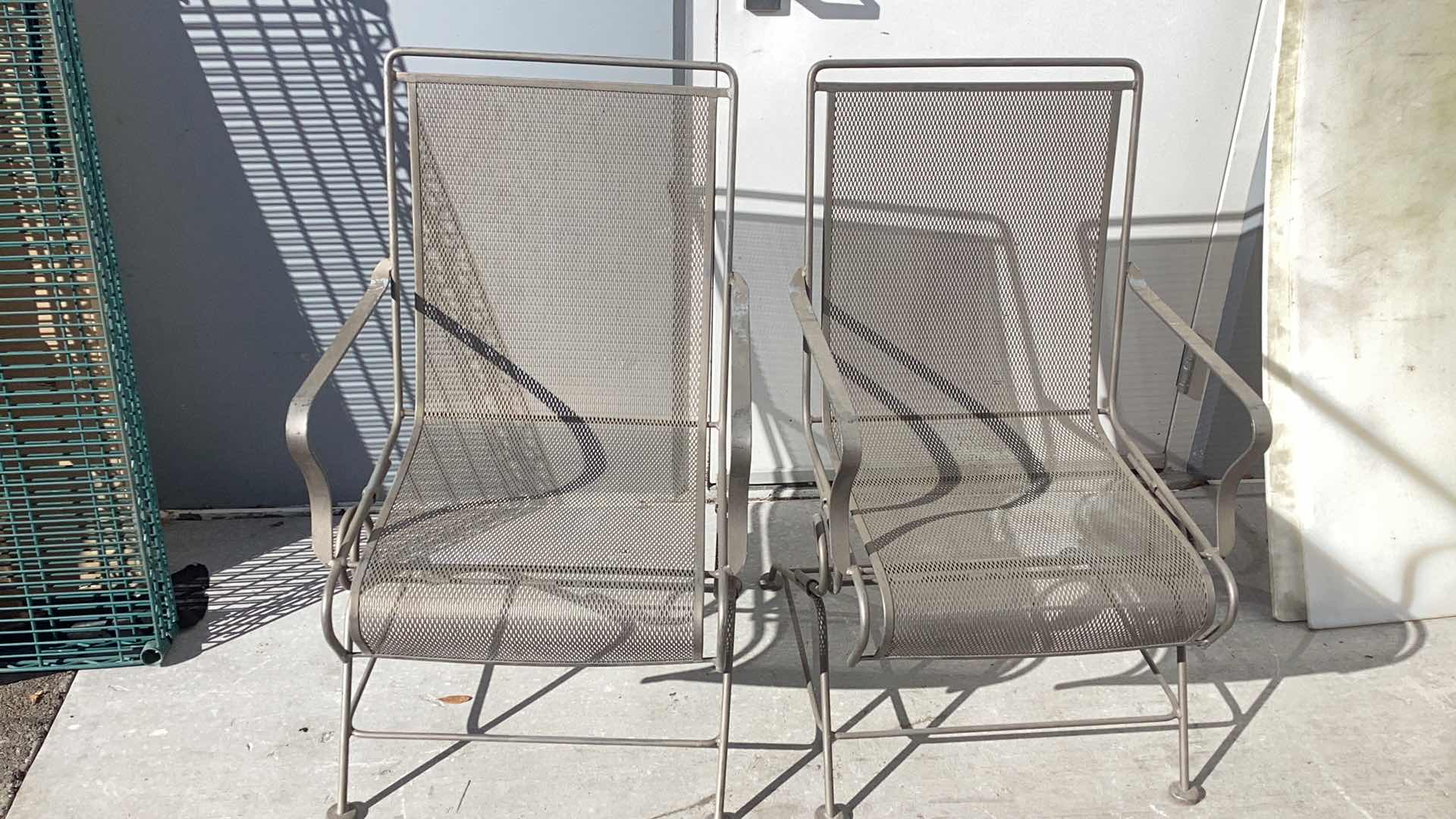Photo 1 of TWO WROUGHT IRON PATIO CHAIRS