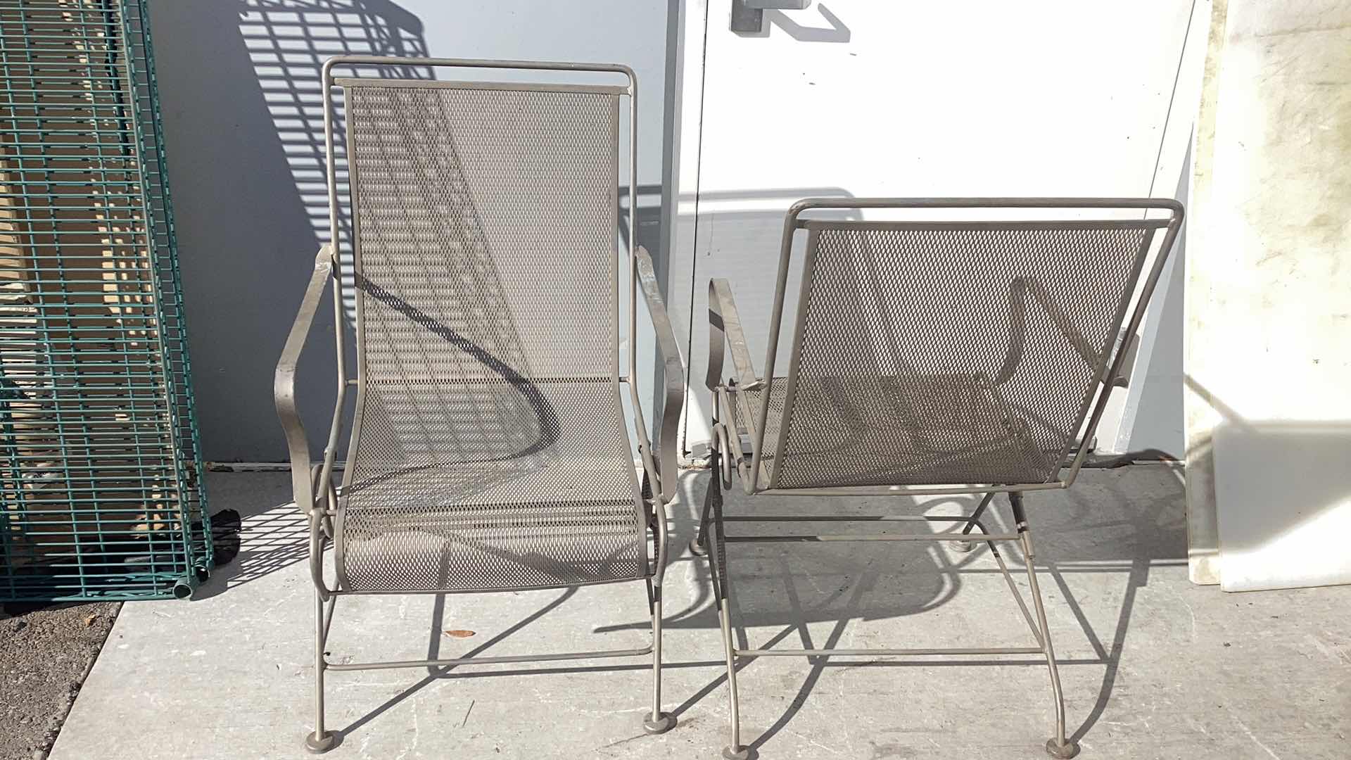 Photo 1 of FOUR WROUGHT IRON PATIO CHAIRS
