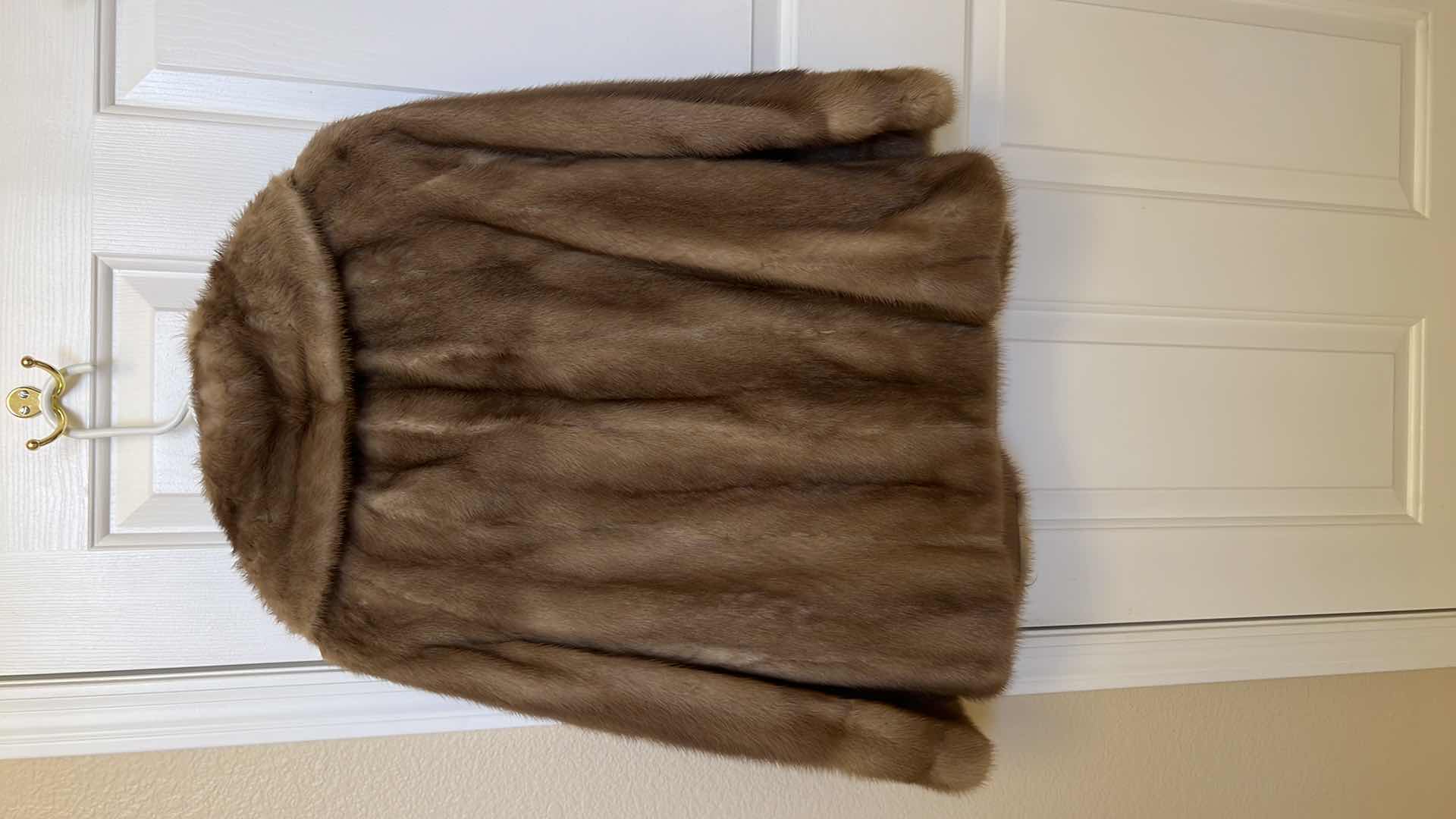 Photo 4 of EMBA PASTEL NATURAL BROWN MINK COAT (APPROX SIZE S-M)