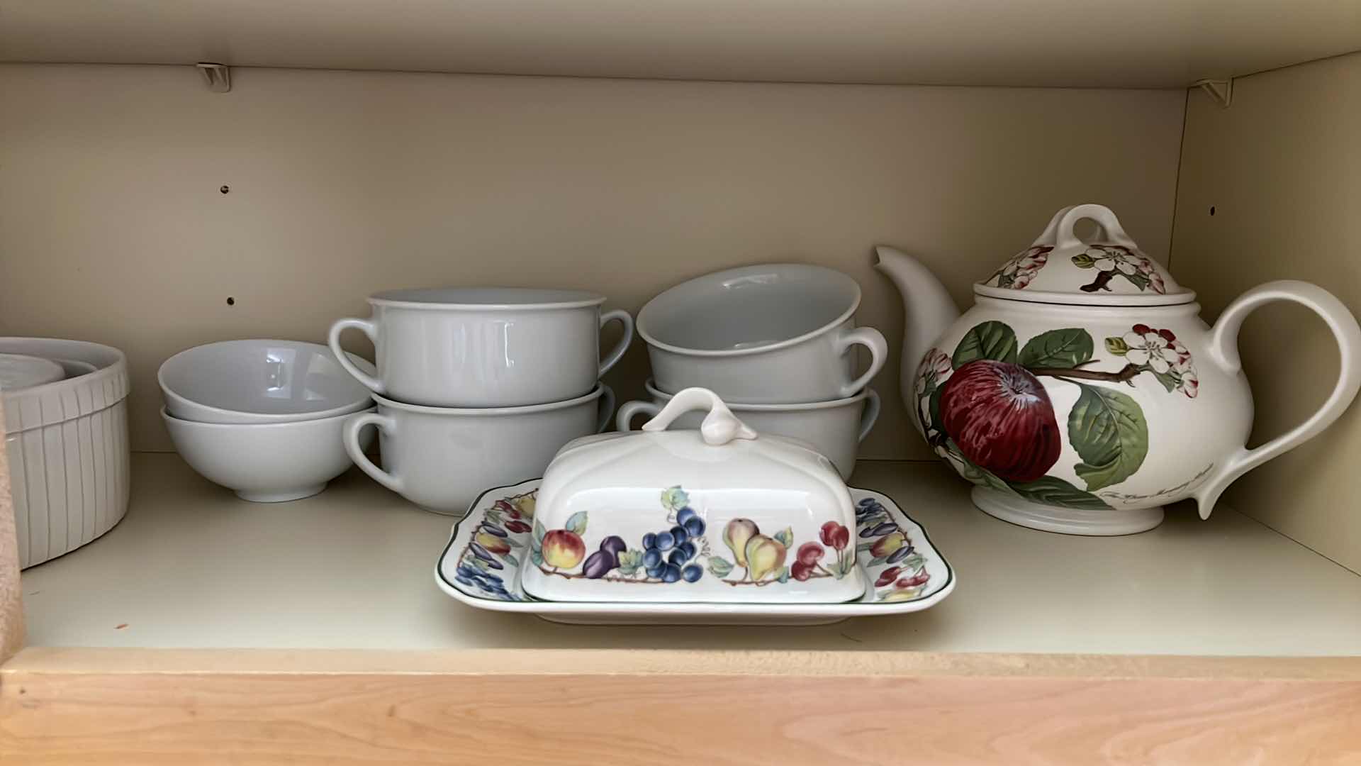 Photo 3 of CONTENTS OF KITCHEN CABINET-WHITE DISHWARE