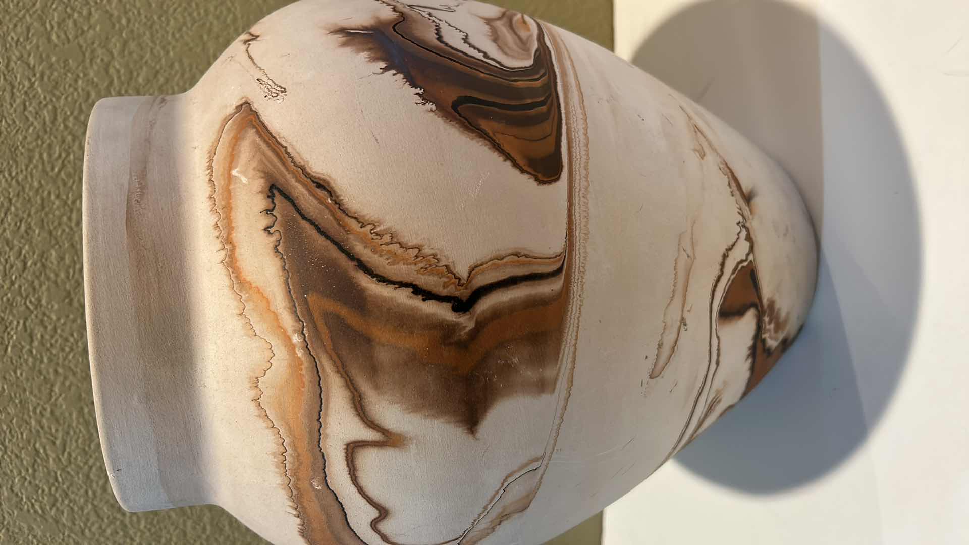 Photo 2 of NEMADJI EARTH POTTERY HAND MADE VASE- MADE FROM 25 THOUSAND YEAR OLD RETREATING GLACIERS