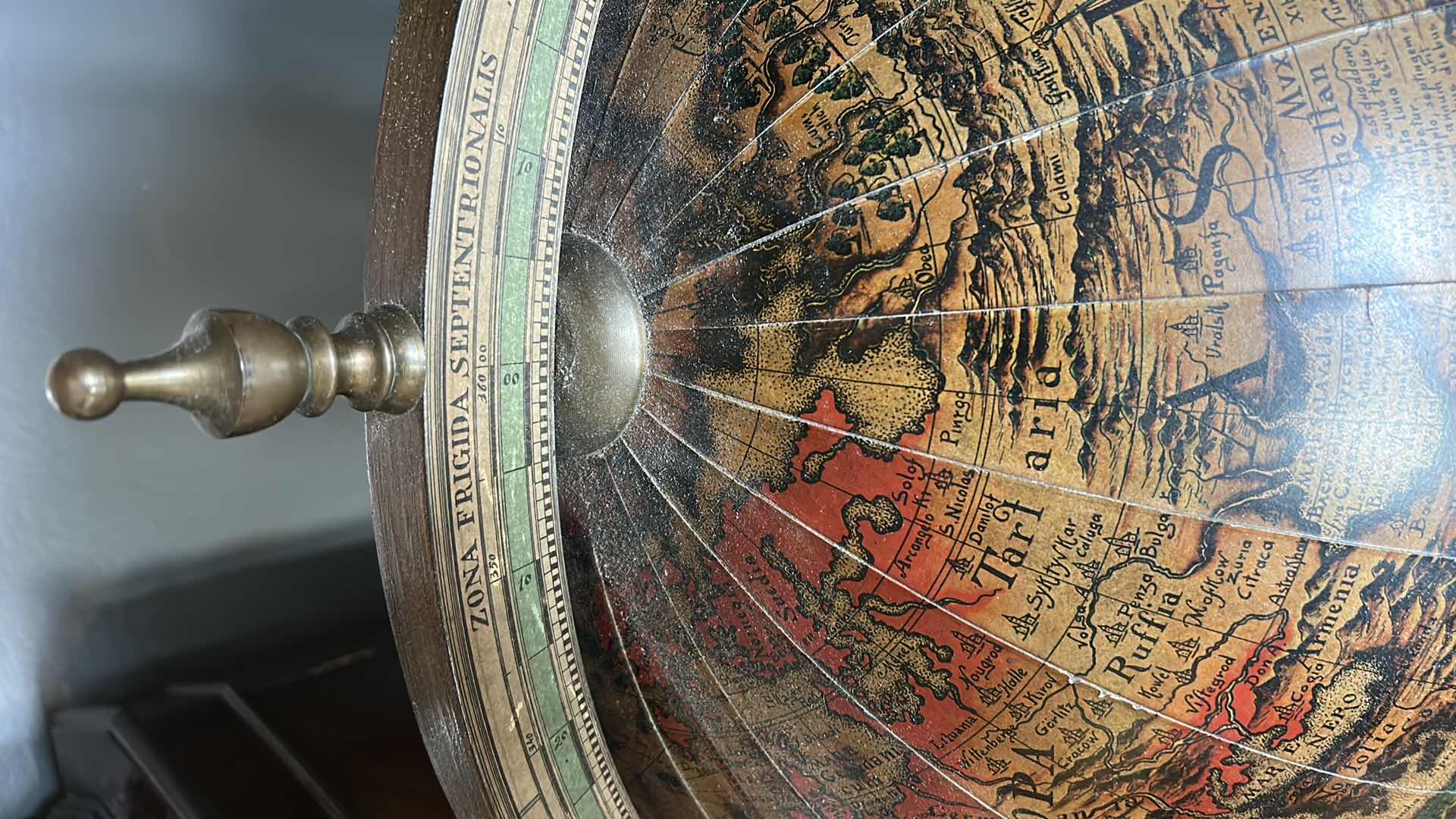 Photo 7 of VINTAGE GLOBE LIQUOR TABLE 29” x 39”