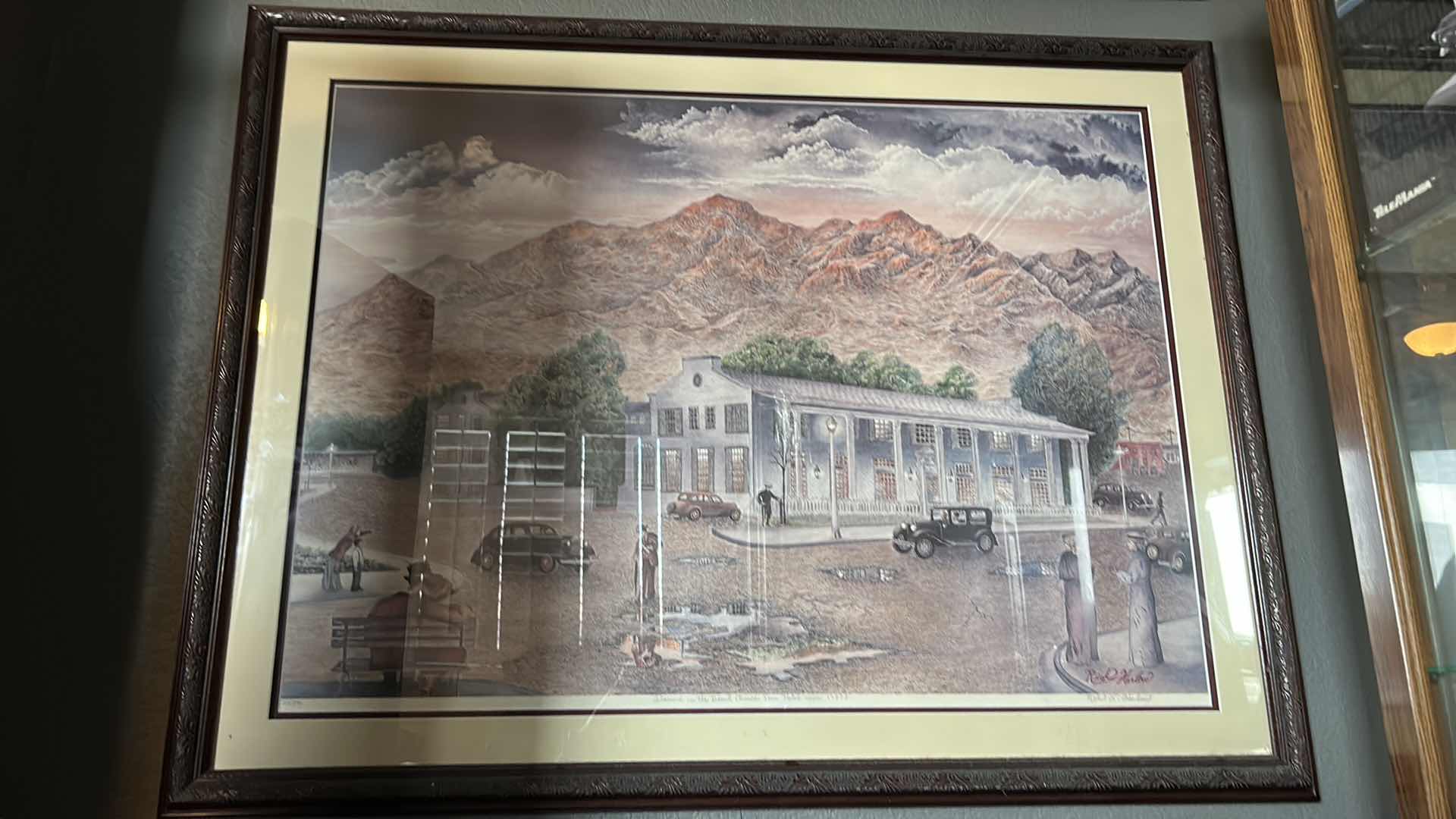 Photo 8 of WALL DECOR - SIGNED NUMBERED’ “DIAMOND IN THE DESERT BOULDER DAM HOTEL CIRCA 1937 FRAMED ARTWORK 43” x 32”