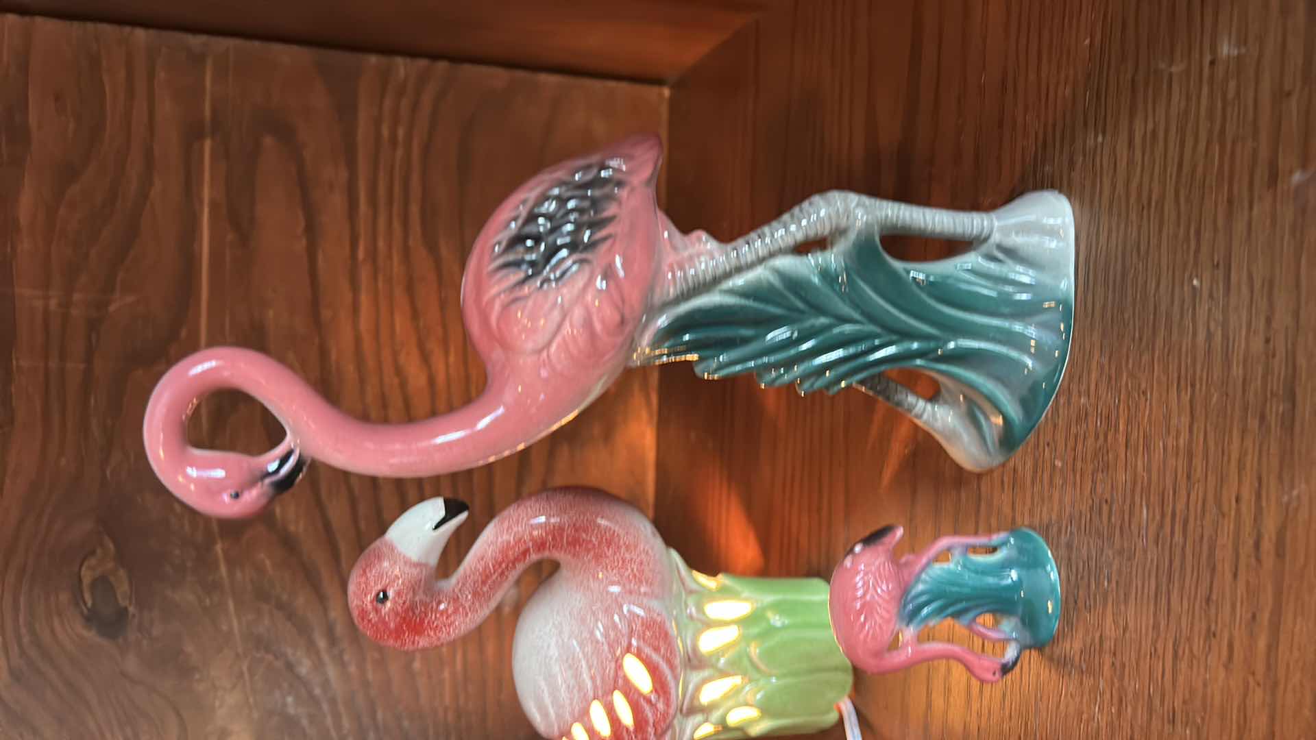 Photo 4 of 3 PC FLAMINGO HOME DECOR, TALLEST 9 3/4”