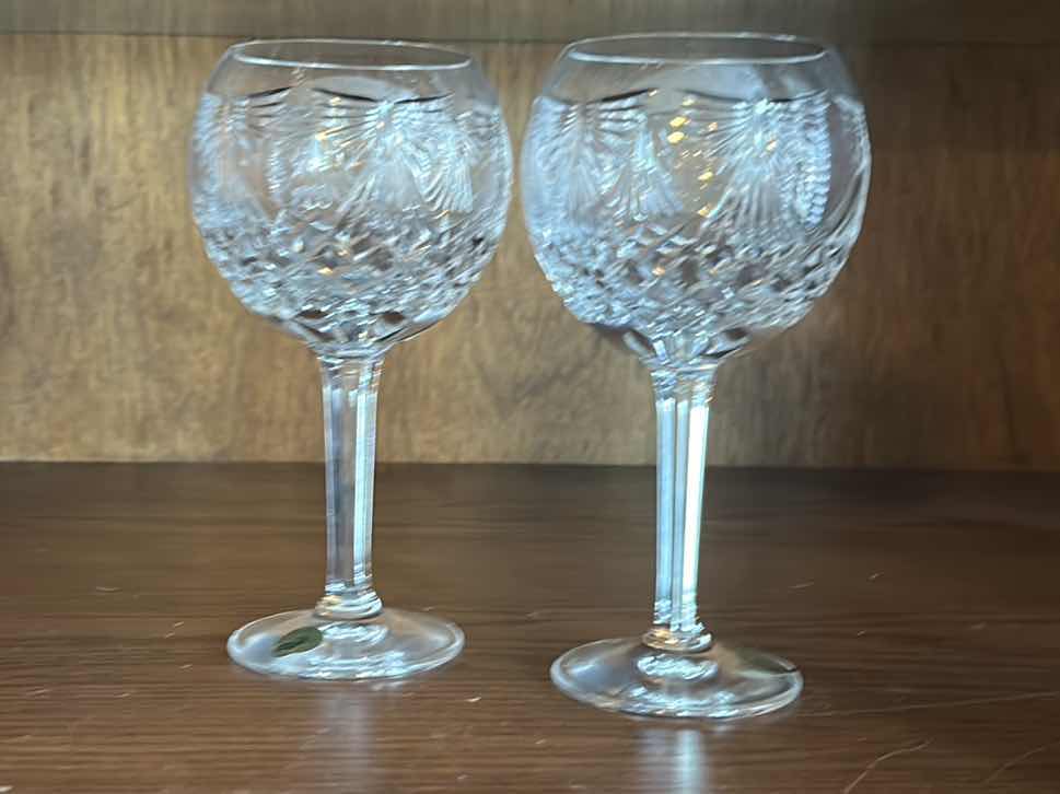 Photo 4 of 2 WATERFORD HEAVY CUT CRYSTAL STEMWARE