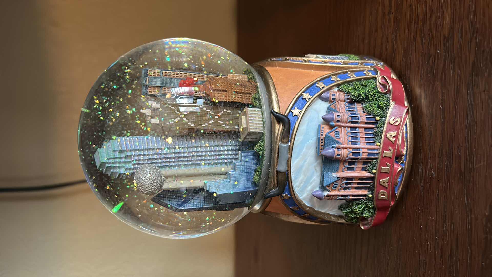 Photo 3 of 2 MUSICAL SNOW GLOBES - DALLAS AND SAN FRANCISCO