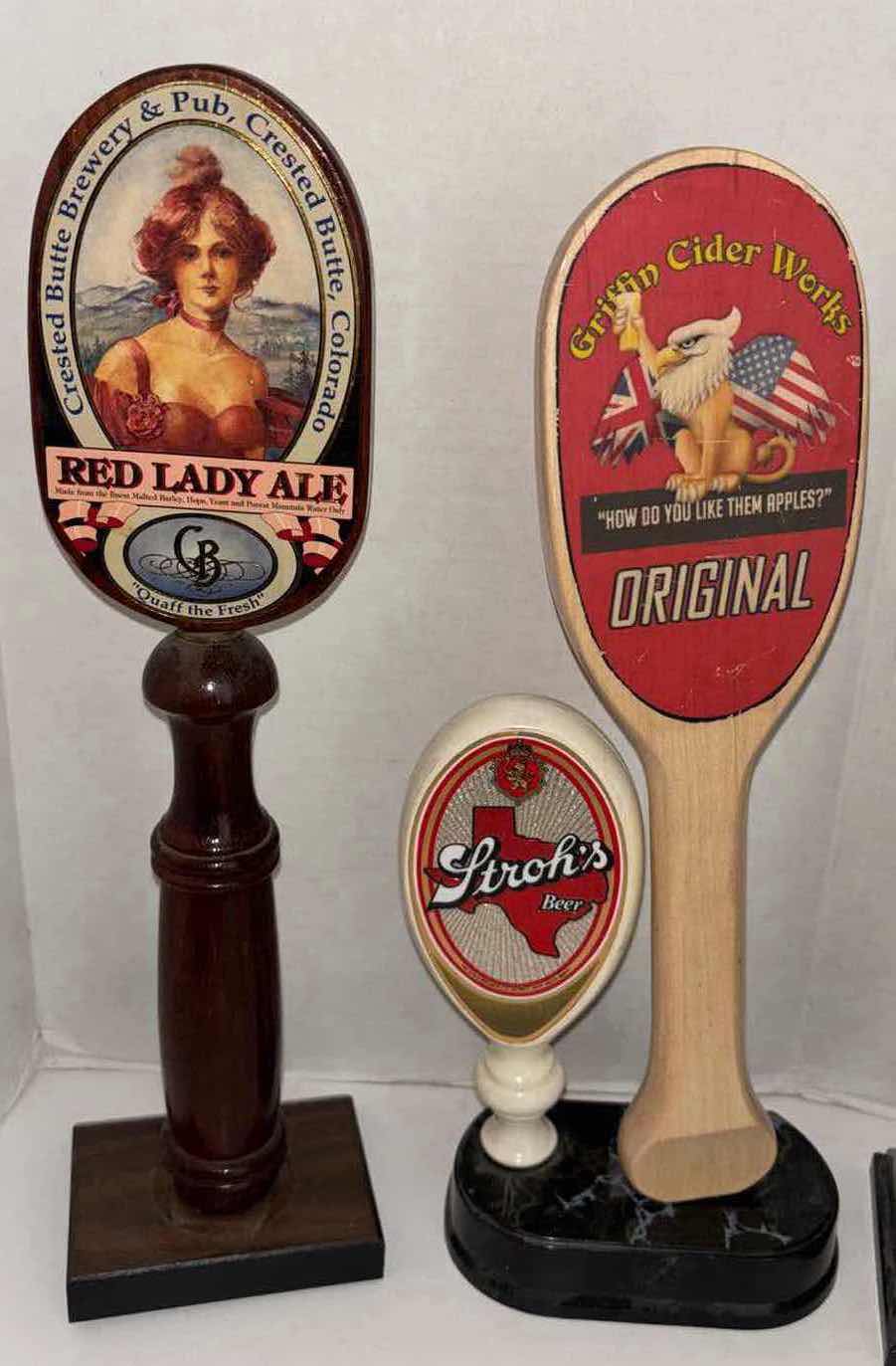 Photo 5 of RED LADY ALE, GRIFFIN CIDER WORKS, STROHS BEER, SCHLITZ & ORIGINAL COORS TAP HANDLES