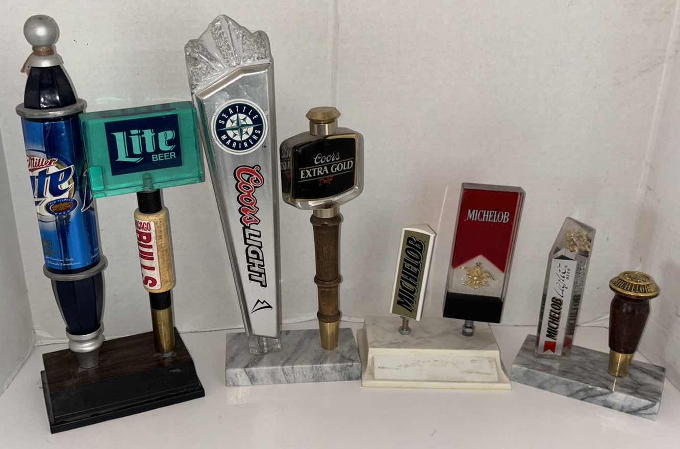 Photo 1 of MILLER LITE, COORS & MICHELOB TAP HANDLES