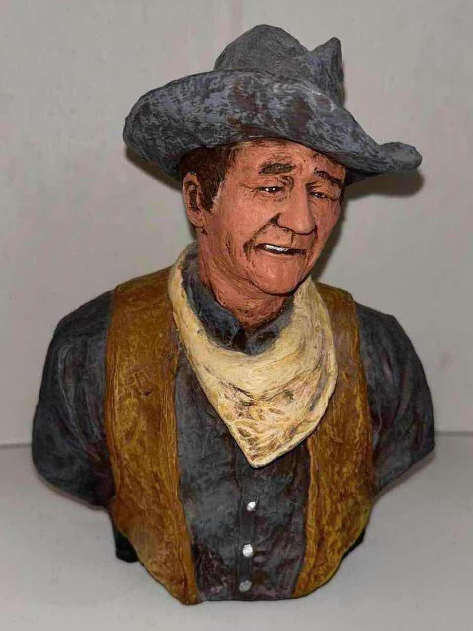 Photo 1 of VINTAGE D. MONFORT ORIGINAL WESTERN 7” SCULPTURE “TRAIL BOSS” 1982