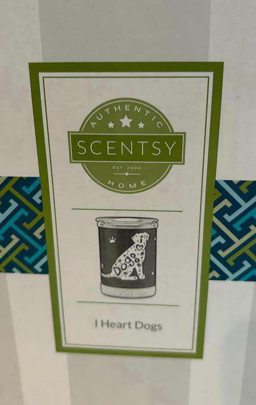 Photo 3 of SCENTSY “I HEART DOGS” WAX WARMER SHADE, TRIVET, WARMER DISH & 25 WATT BULB