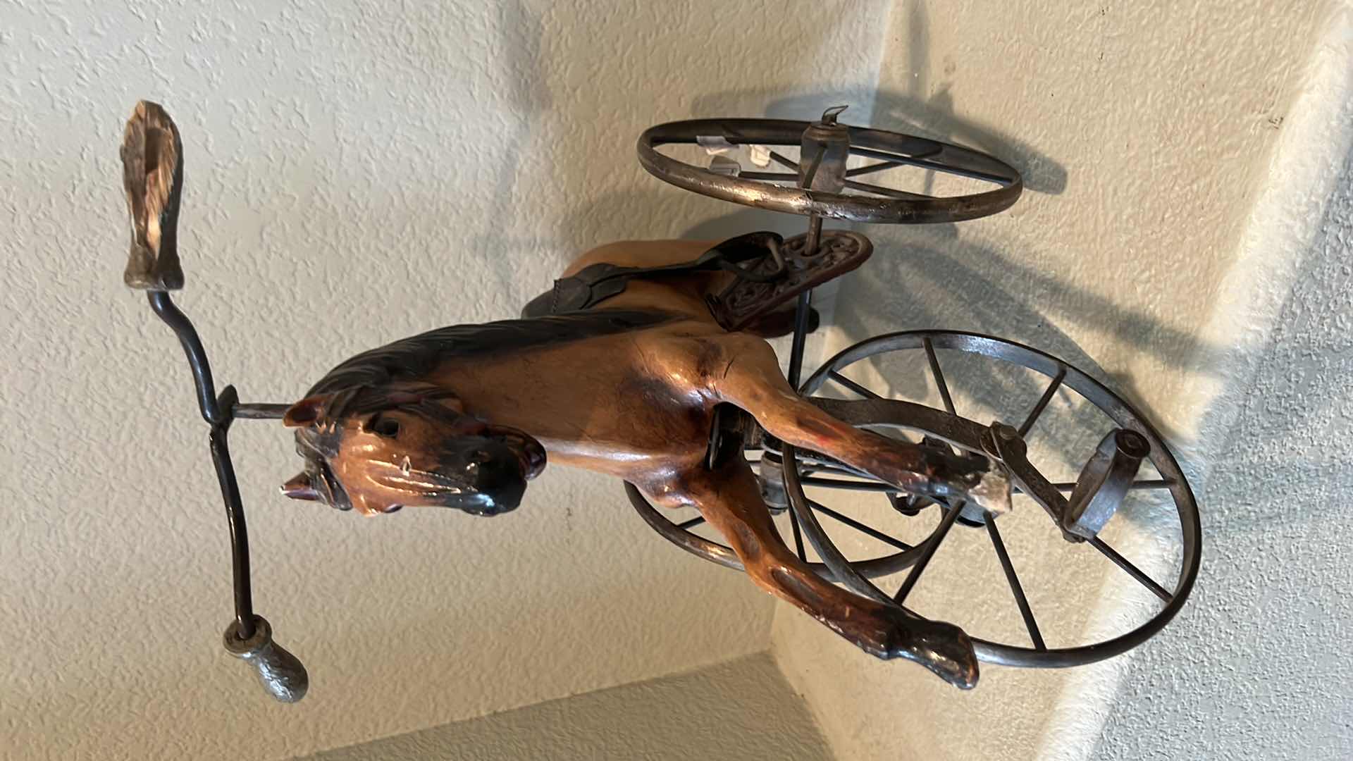 Photo 4 of VINTAGE HORSE TRICYCLE (MISSING BACK LEG)