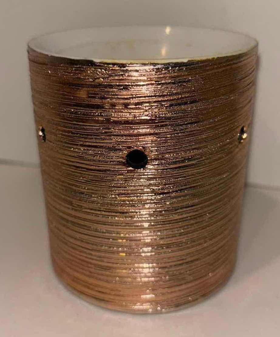Photo 2 of SCENTSY HOME ELECTRIC WAX WARMER, “ETCHED CORED- ROSE GOLD” (WARMER, BULB NOT INCLUDED)
