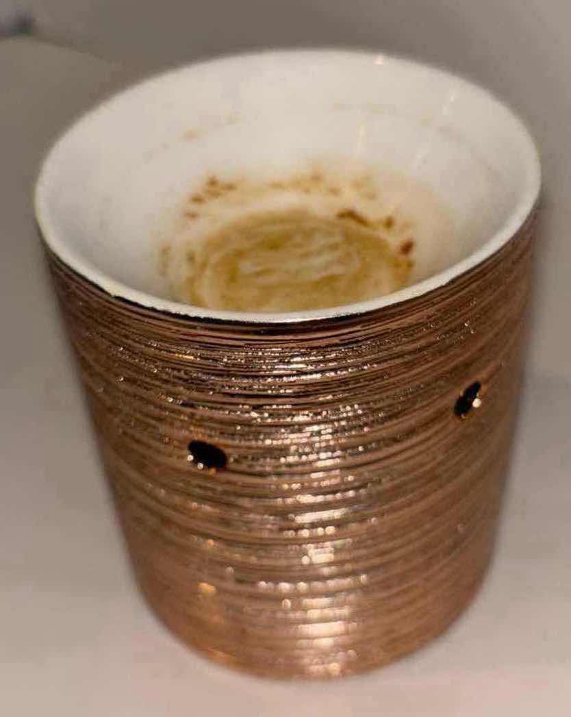 Photo 4 of SCENTSY HOME ELECTRIC WAX WARMER, “ETCHED CORED- ROSE GOLD” (WARMER, BULB NOT INCLUDED)