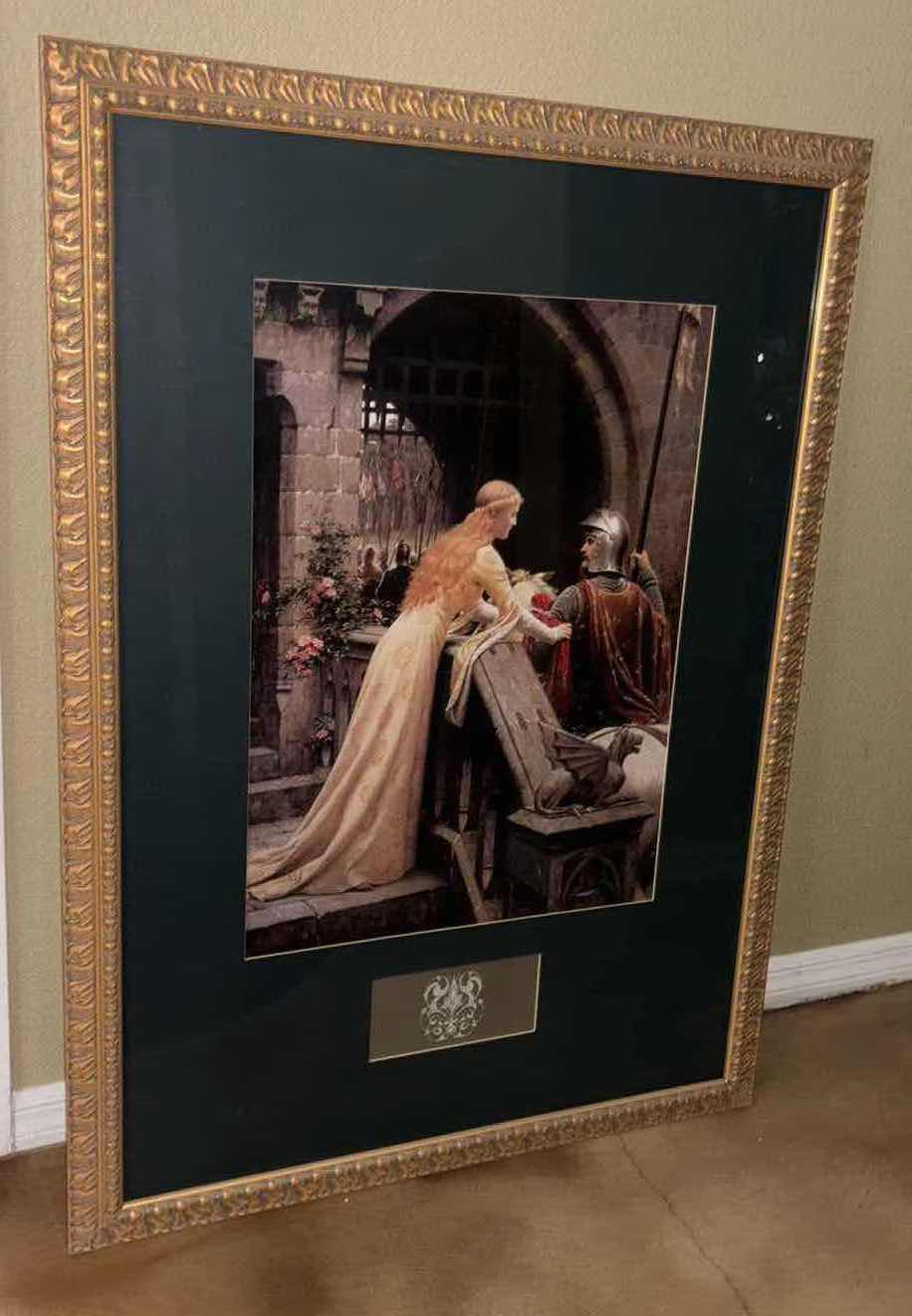 Photo 1 of FRAMED PRINT BY EDMUND BLAIR LEIGHTON, “GOD SPEED” 34” x 46.25” (GLASS INCLUDED)