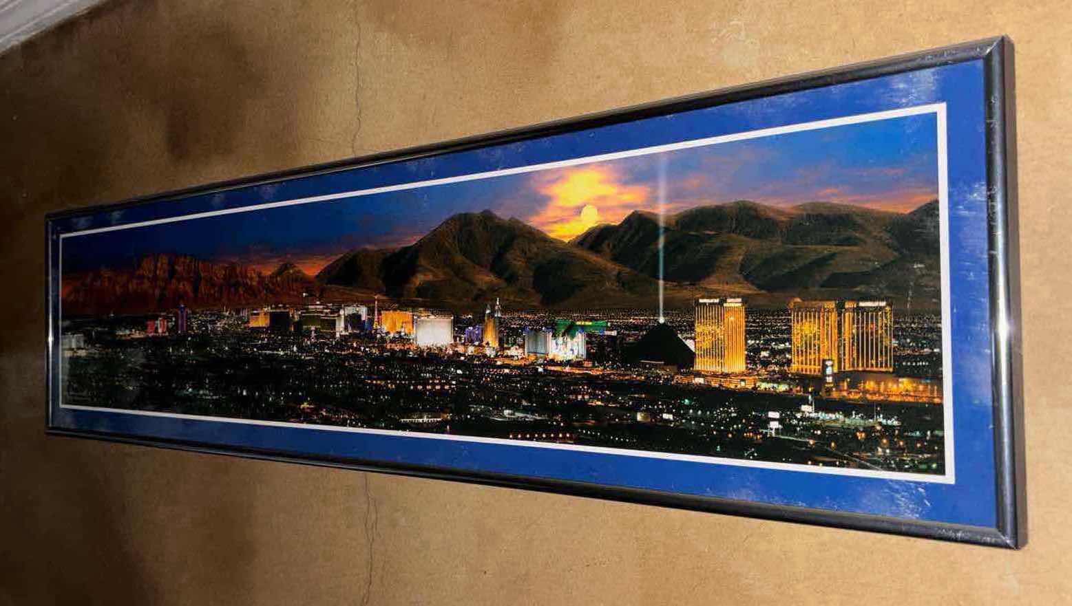 Photo 2 of LAS VEGAS SKYLINE @ DAWN FRAMED PRINT 36” x 9”