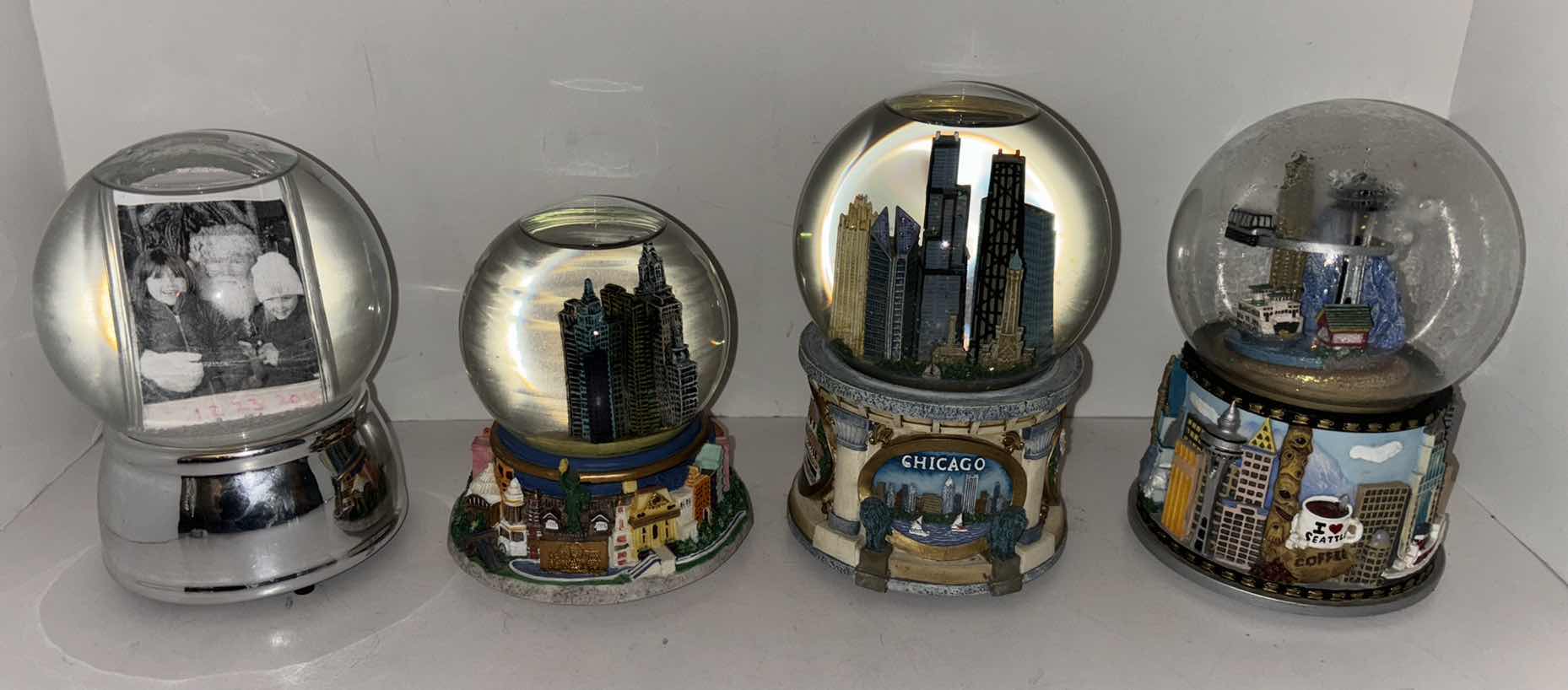 Photo 1 of ASSORTMENT OF SNOW GLOBES (4)