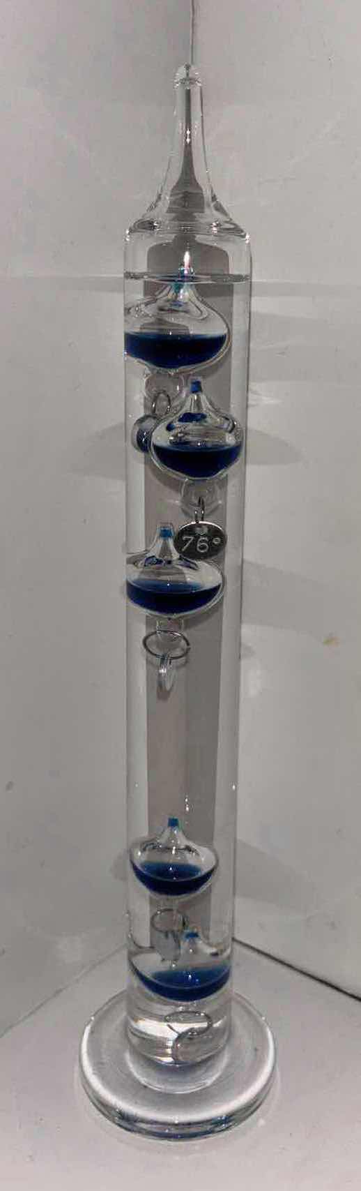 Photo 3 of GALILEO GLASS THERMOMETERS W FLOATING GLOBES (TALLEST 13.25”)