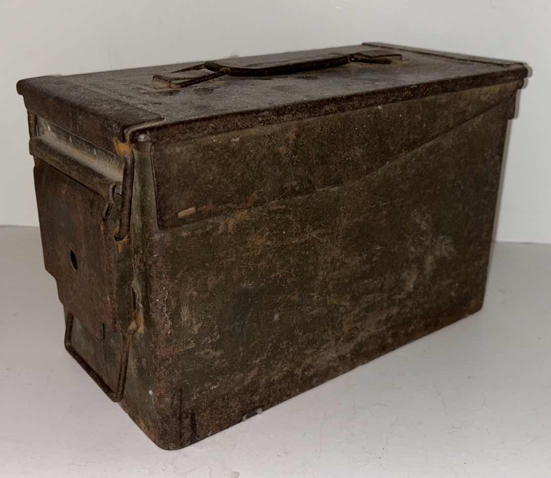 Photo 1 of ANTIQUE .30 CAL AMMO CAN 6” x 11.5” H7.5”