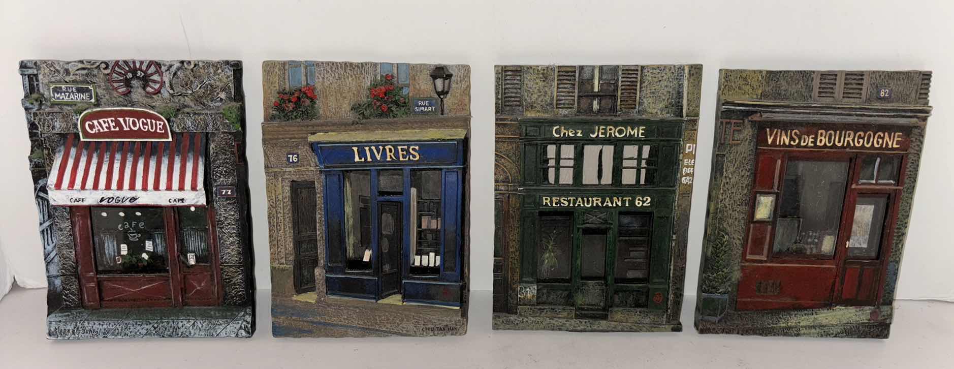 Photo 1 of 4 PC EUROPEAN WALL PLAQUES 4.5” x 6.25”